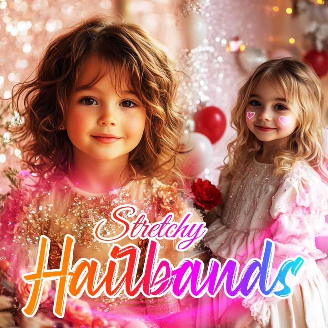 Fashband Girls Headbands Sequins Hair Band Sparkly Hair Hoop for Children Teens Daily Wearing Gift Party Decoration (Pink) image number 1