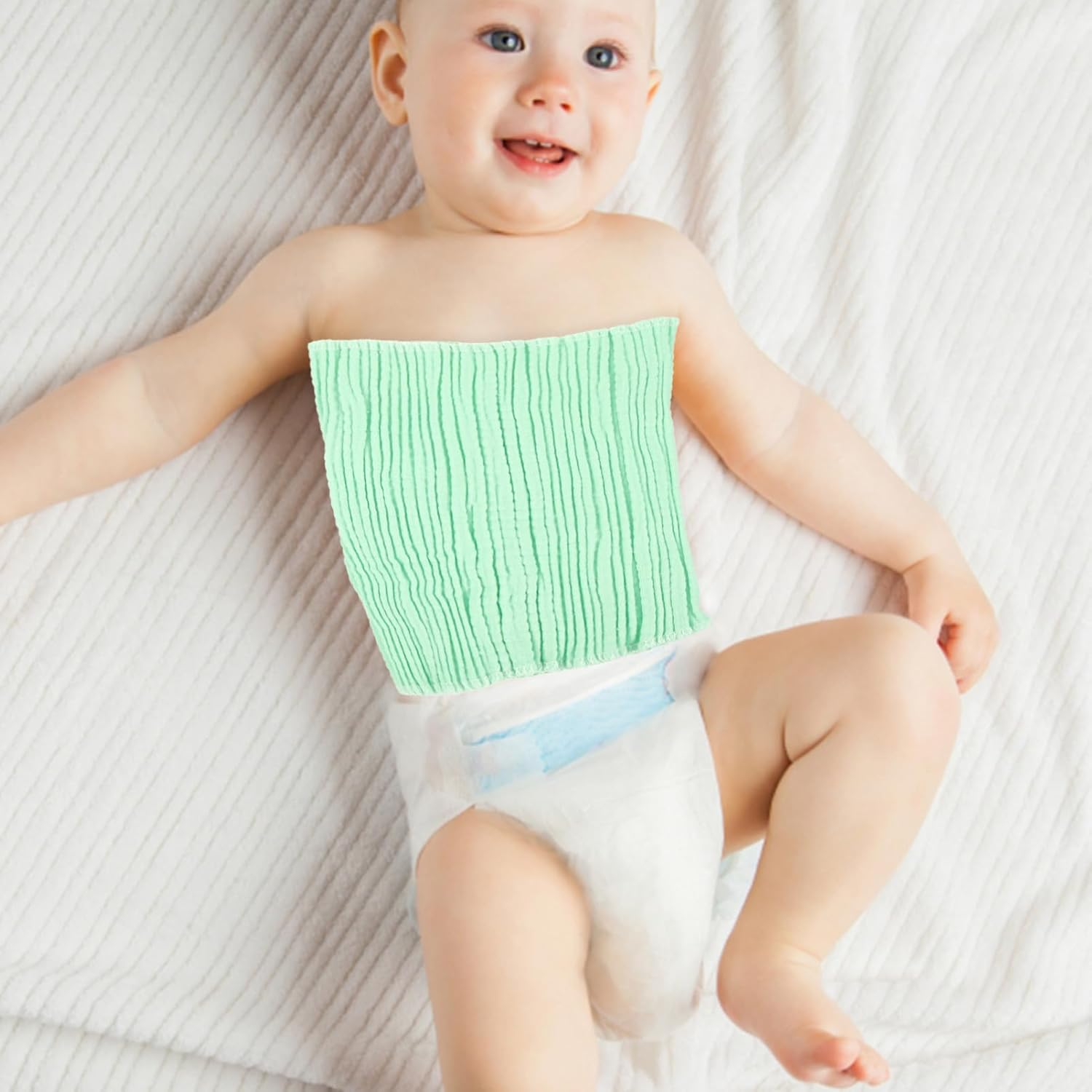 Ibasenice 5Pcs Navel Circumference Support Boy Girl Belly Band Wrap for Newborn Clothes Supplies image number 6