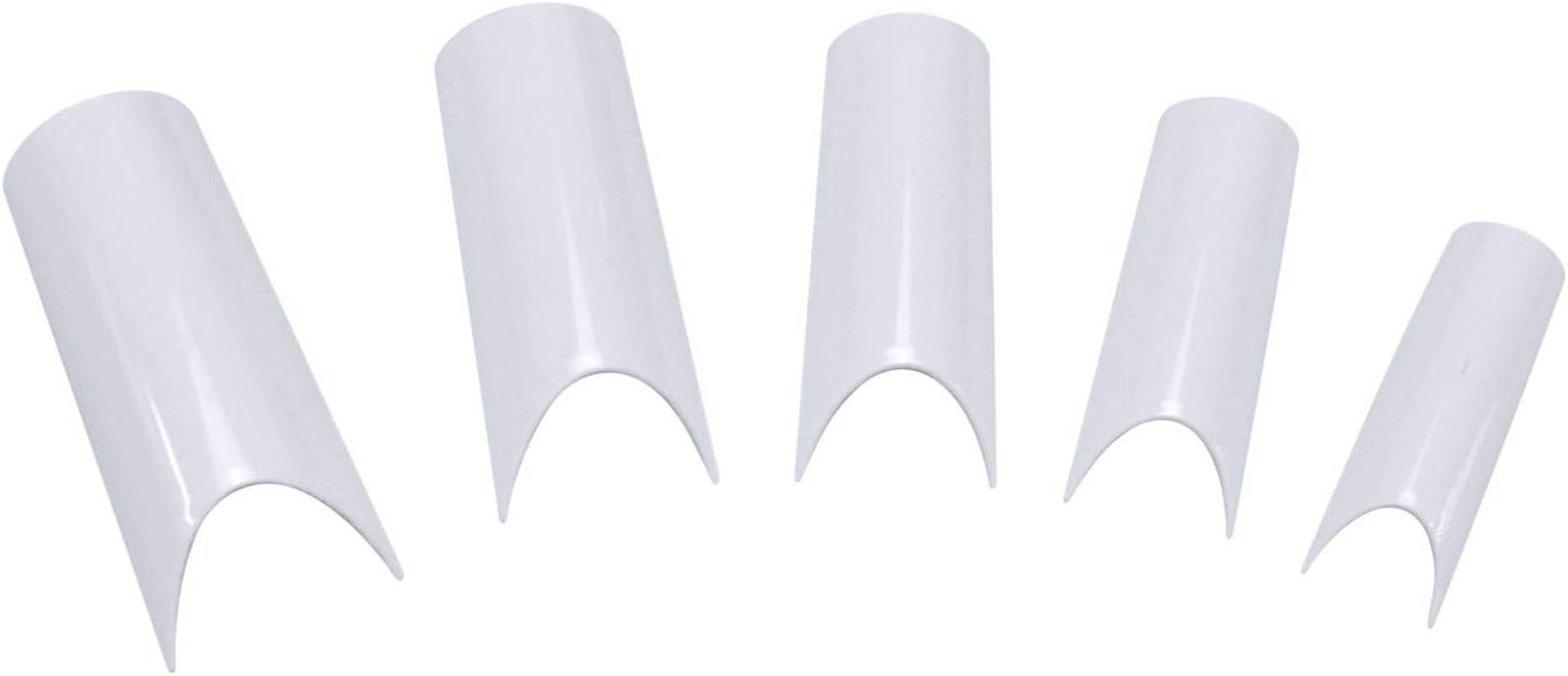 NP Nail Tips, Half Tip, Straight, White, 120P