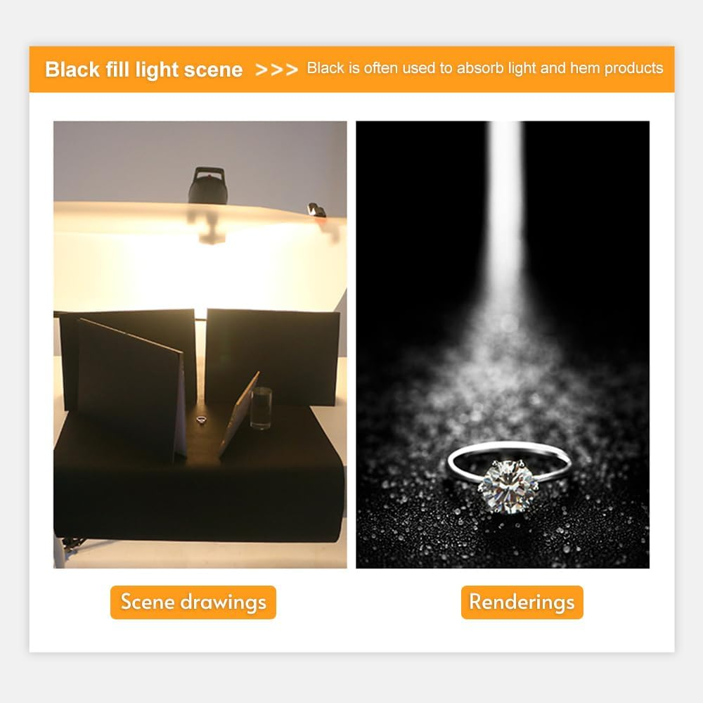 Multi-Functional Photography Reflector Cardboard Foldable Photography Reflector Diffuser Board image number 3