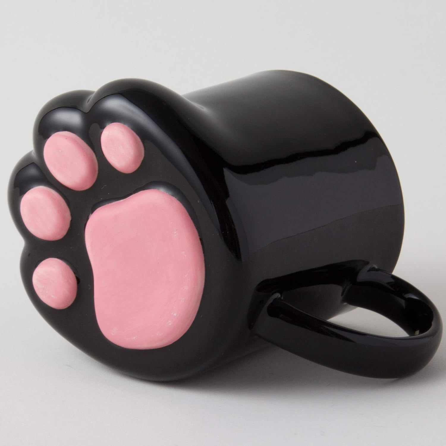 サンアート Sunart SAN2235-1 Cute Tableware Paw Cat Hand Black Cat Mug, 8.5 Fl Oz (250 Cc), Black image number 2