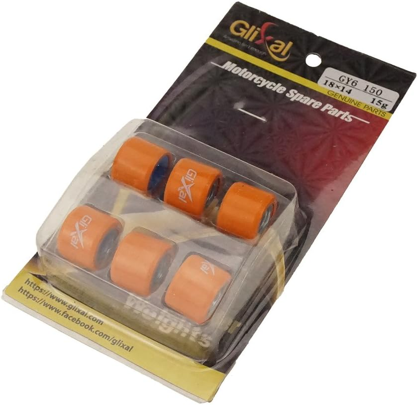 Glixal GY6 150Cc 18X14Mm High Performance Racing Variator Roller Weights Set 157QMJ Engine Scooter Moped ATV Go-Kart Taotao Roketa DUNE Baja Jonway Lance SUNL JCL Kazuma Peace 13G image number 4
