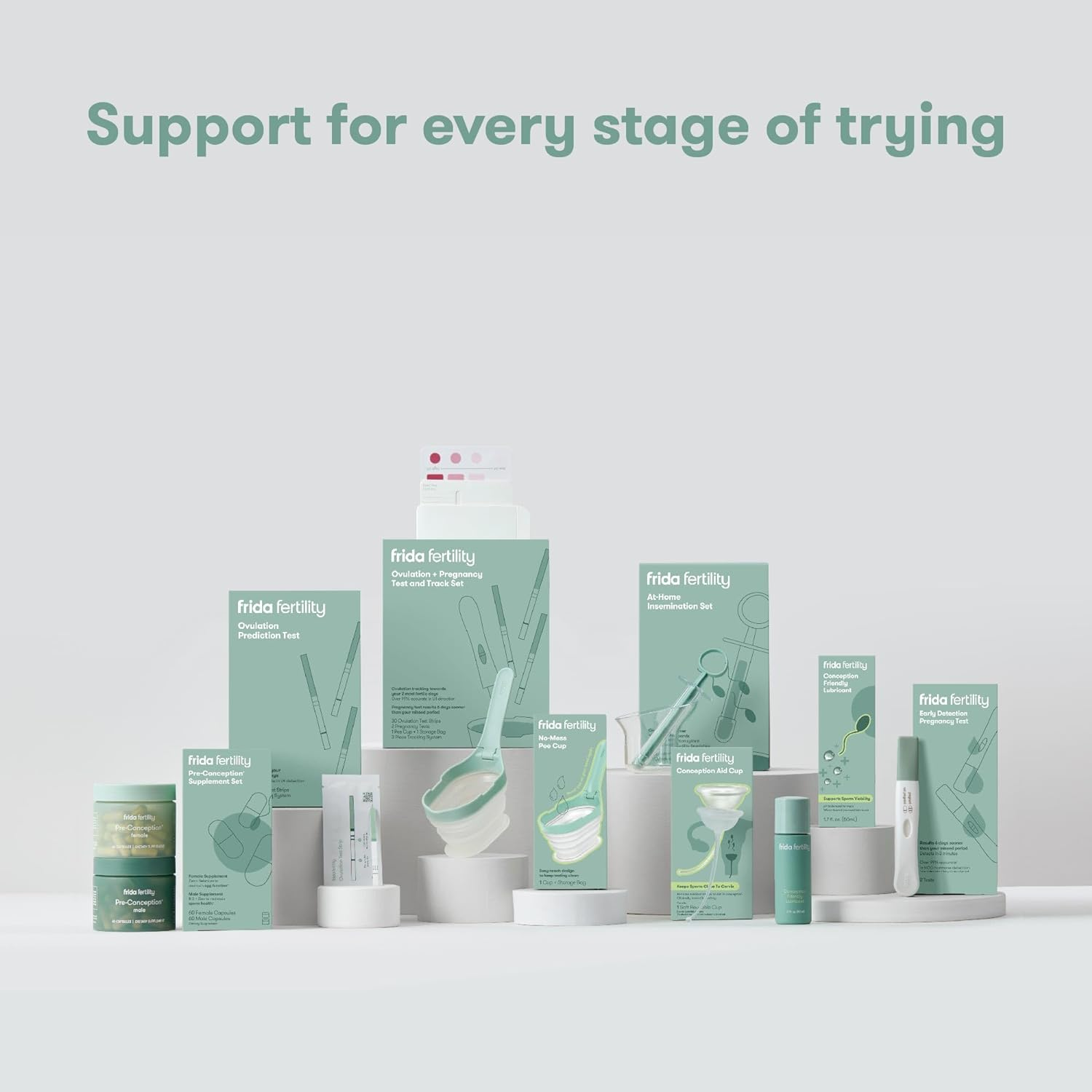 Frida Fertility At-Home Insemination Set - Collection + Insertion System, Developed with Fertility Specialists, Thoughtfully Designed for Comfort + Minimal Waste - 2 Applicators + 1 Collection Cup