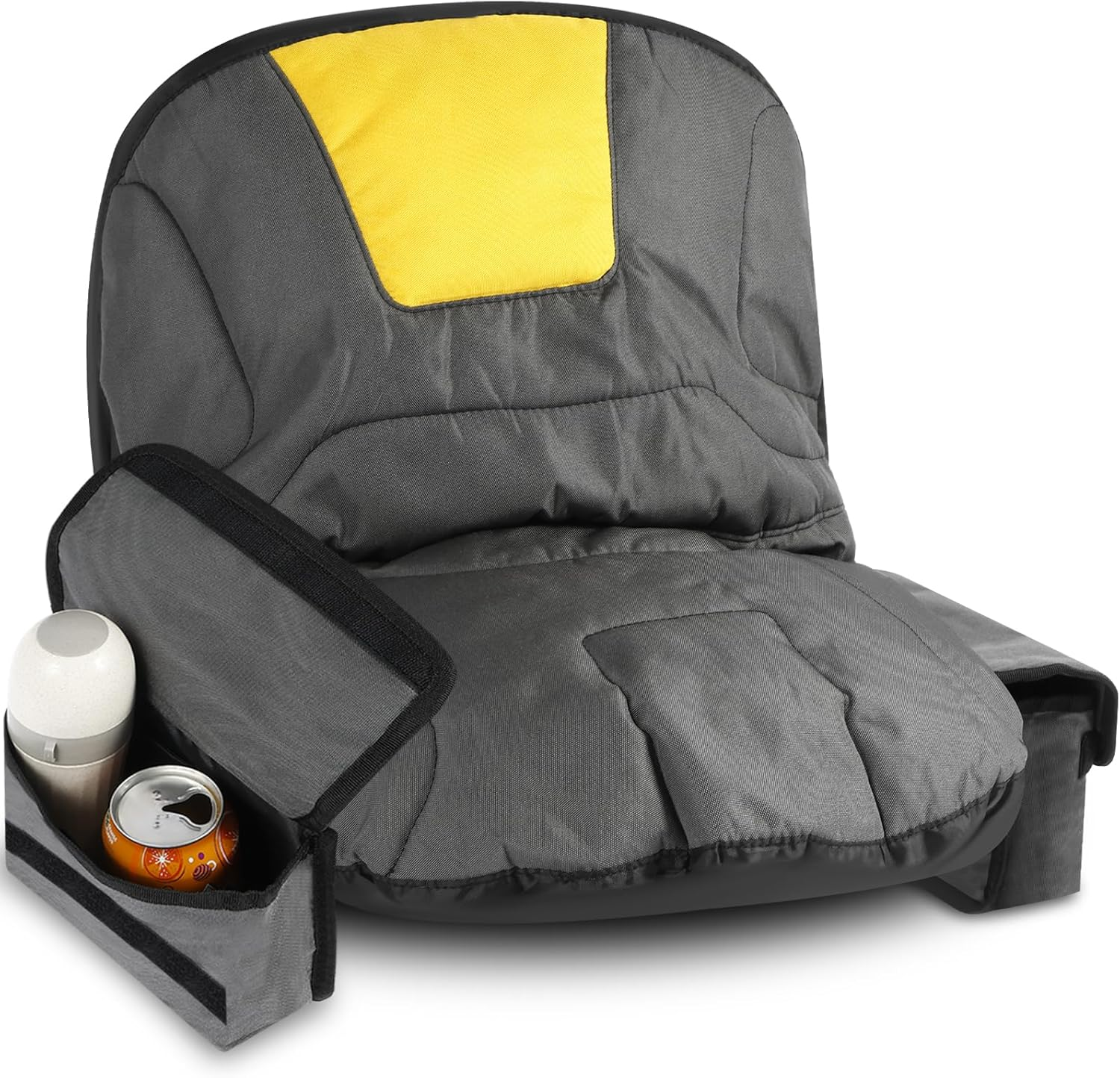 Lawn Mower Seat Cover with Multiple Pouch, Waterproof Lawn Mower Seat Protector Heat Resistance Tractor Seat Cover Breathable 600D Oxford Cloth Mower Seat Protective Cover for Lawn Mower image number 1