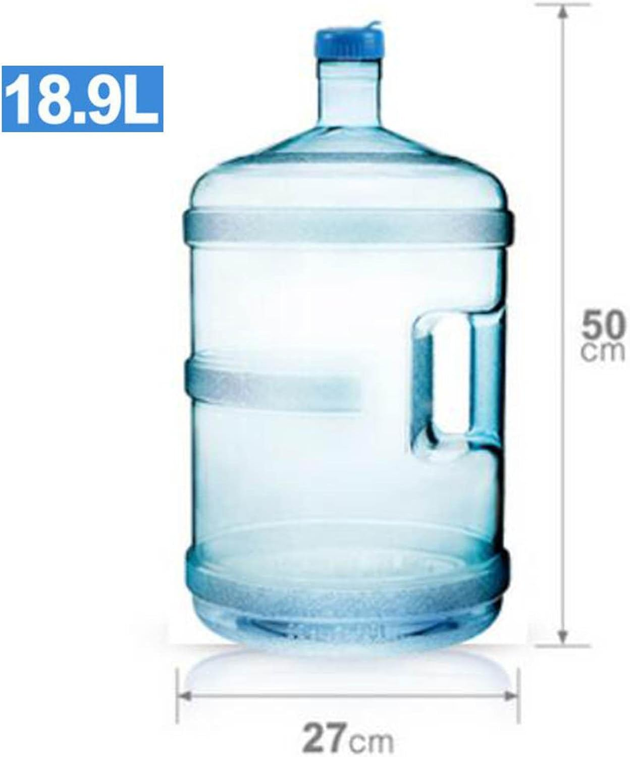 Koolsoo Thickened Water Dispenser Bottle Jug Plastic round Mineral Water Barrel Reusable Bottled Water Bucket for Camping Outdoor Car Washing Picnic, 18.9L image number 5