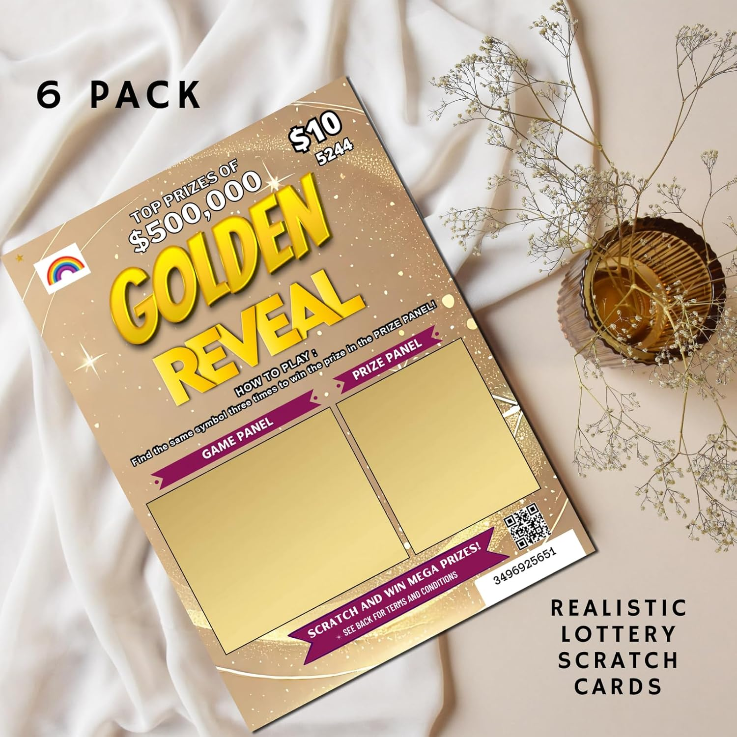 5 Pack Pregnancy Announcement Lottery Scratch Cards, Baby Announcement Cards, Pregnancy Announcement Idea, Family and Grandparents image number 6