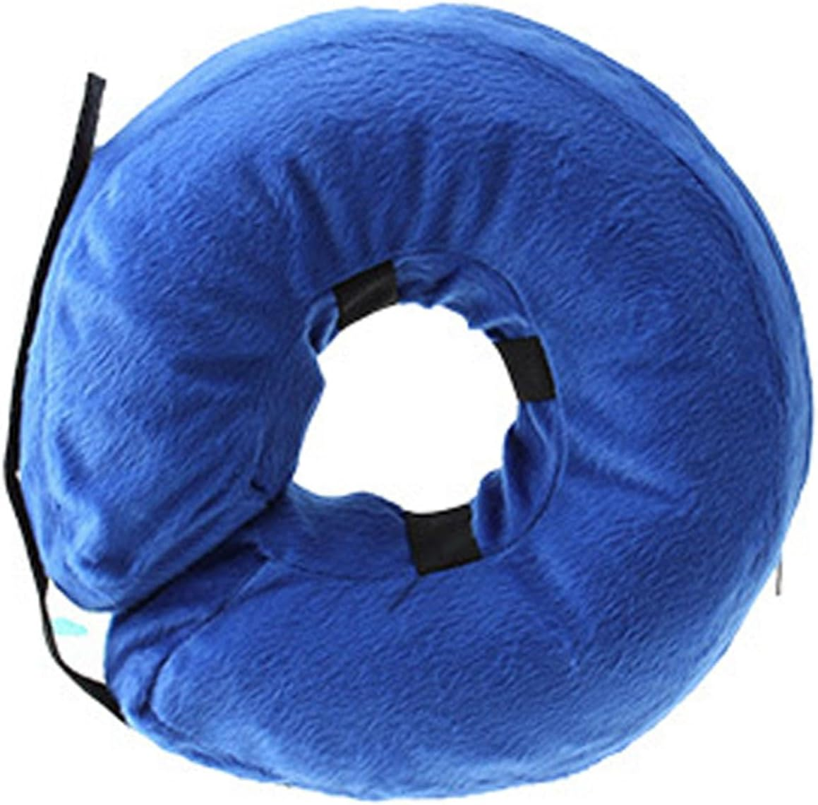 Dog Cone Collar, PVC Soft Keep Warm Dog Cone Collar Protective Recovery Dog Collar, Inflatable Dog Neck Collar Pet Cones for Small Medium Large Dogs after Surgery(Blue M)