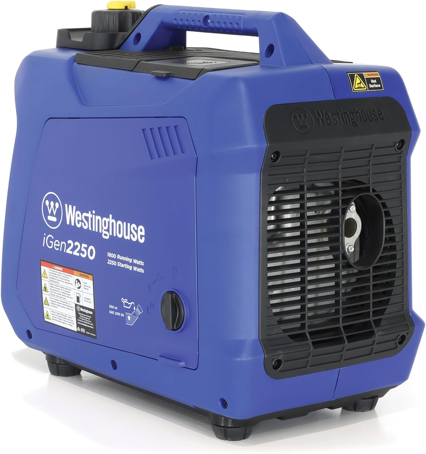 Westinghouse Igen2250 Digital Inverter Generator - 1800W Running/2250W Starting, Lightweight at 19Kg, 100% Pure Sine Wave, Ideal for Outdoor Adventures and Home Backup Power Supply &ndash; Blue