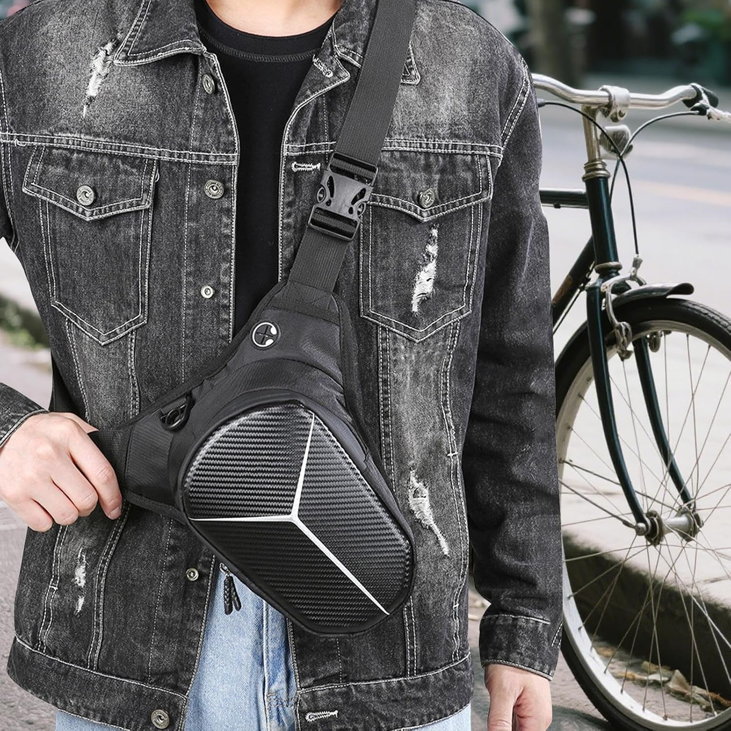 Thigh Bag Motorcycle - Leg Mounted Motorcycle Pouch,Adjustable Waterproof Quick Release Multi Purpose High Capacity Pouch for Riding Adventure Commuting Touring Camping image number 5