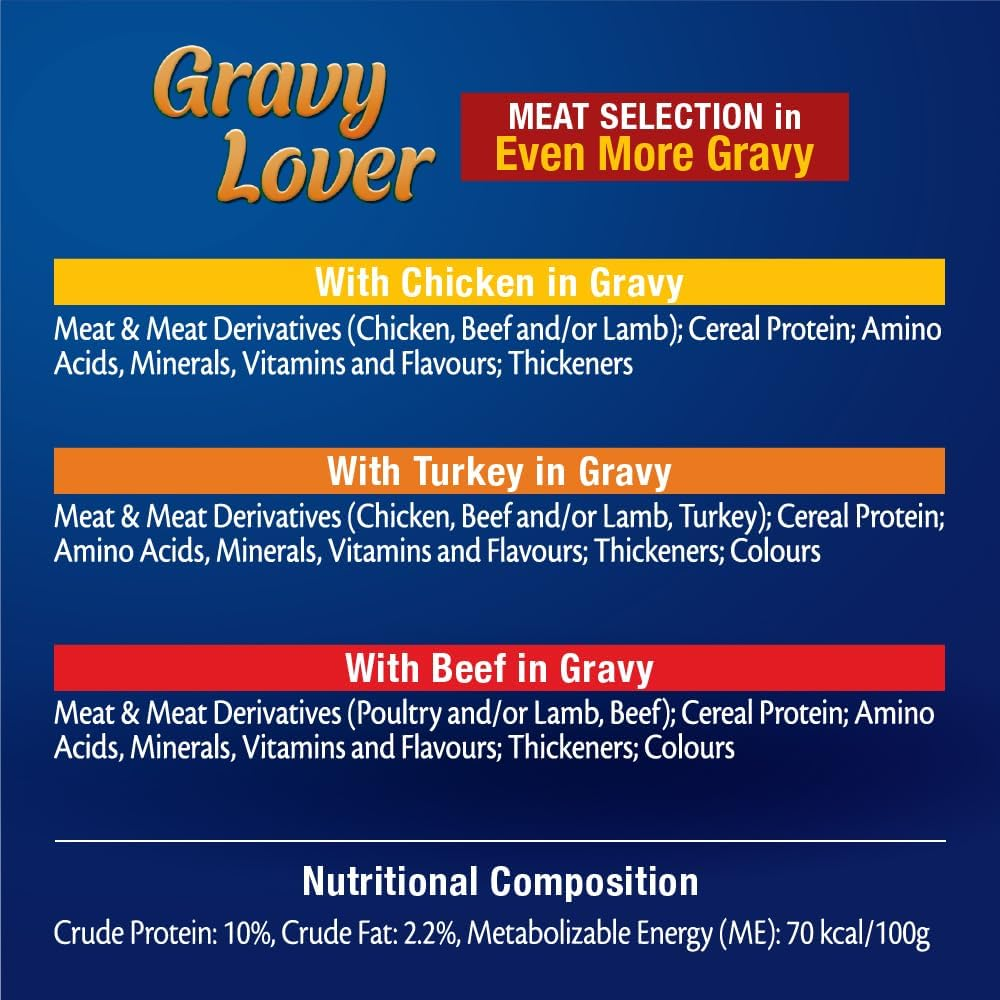 FELIX as Good as It Looks Adult Wet Cat Food Gravy Lover Meat Selection 60X85G