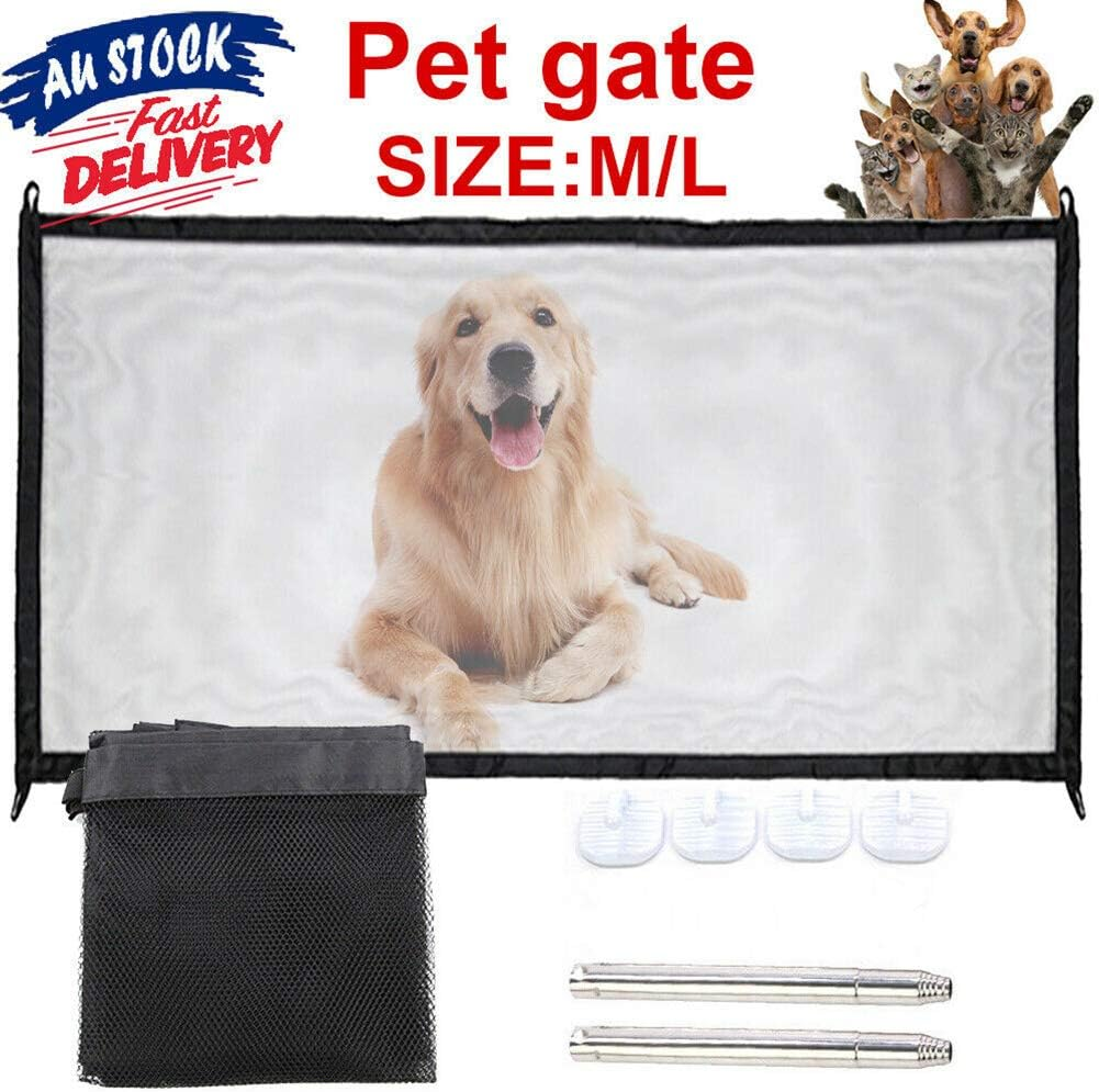 Safety Enclosure Dog Gate Safe Pet Barrier Mesh Anywhere Magic Guard Install (72 * 180CM) image number 4
