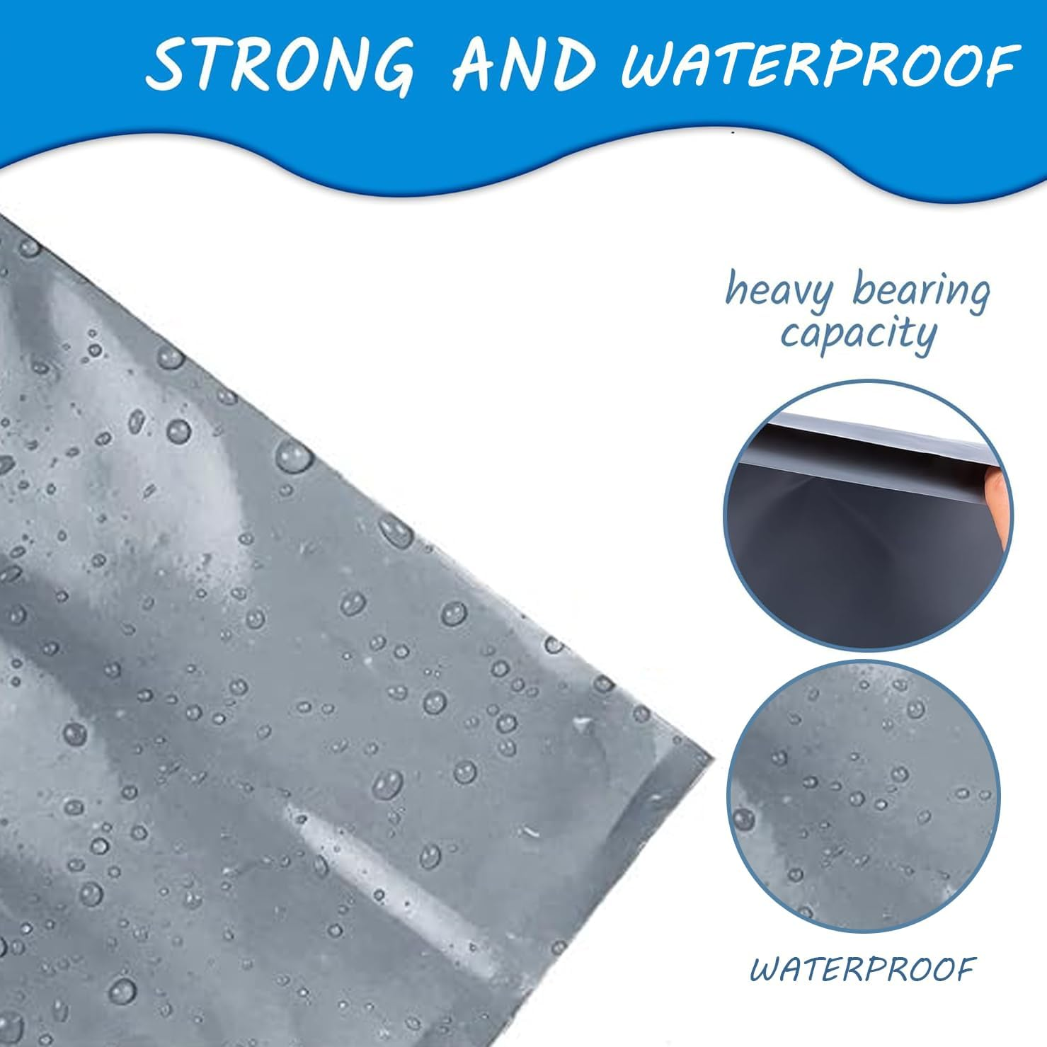 ABZ 25 Grey Mailing Poly Postal Bags Extra Small to Large Postage Packaging Mailers Posting Shipping Post Parcels Package Bags Delivery Bag Shipping Bags (14 X 21) image number 6