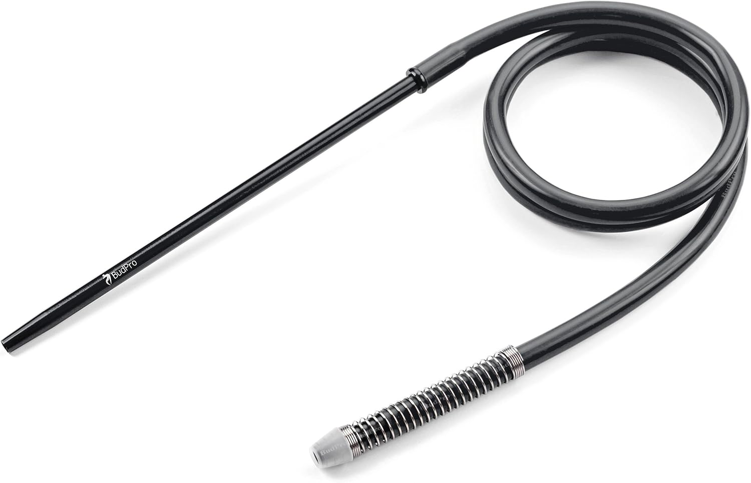 Silicone Hose 72In with Aluminium Handle & Anti-Flex Spring &ndash; Durable Flexible Tube (Black) image number 6