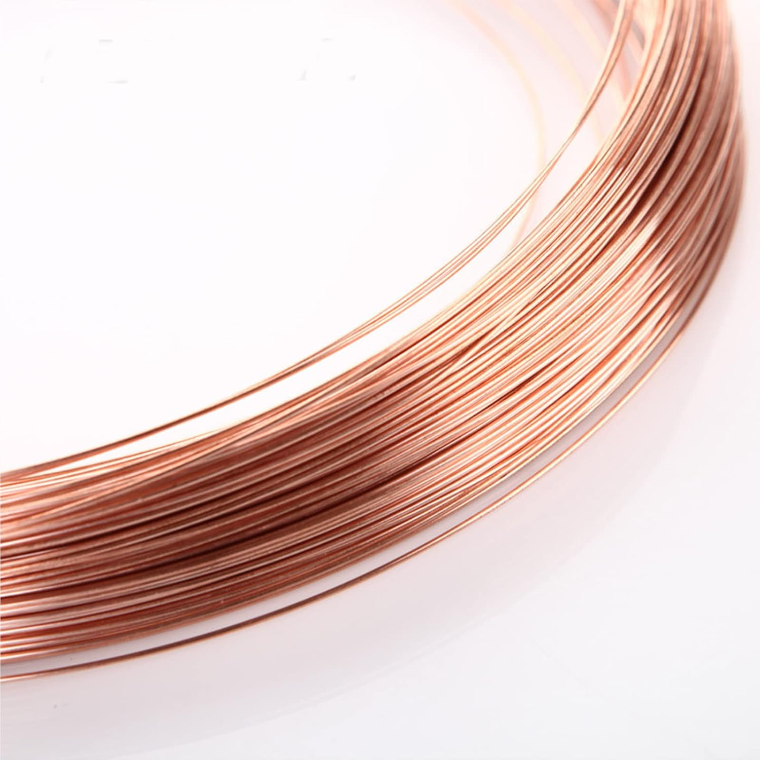 Round Pure Copper Wire Solid Bright Bare Copper Wire Diameter 1Mm (19 Gauge), Length 25M/82Ft for Jewellery Craft