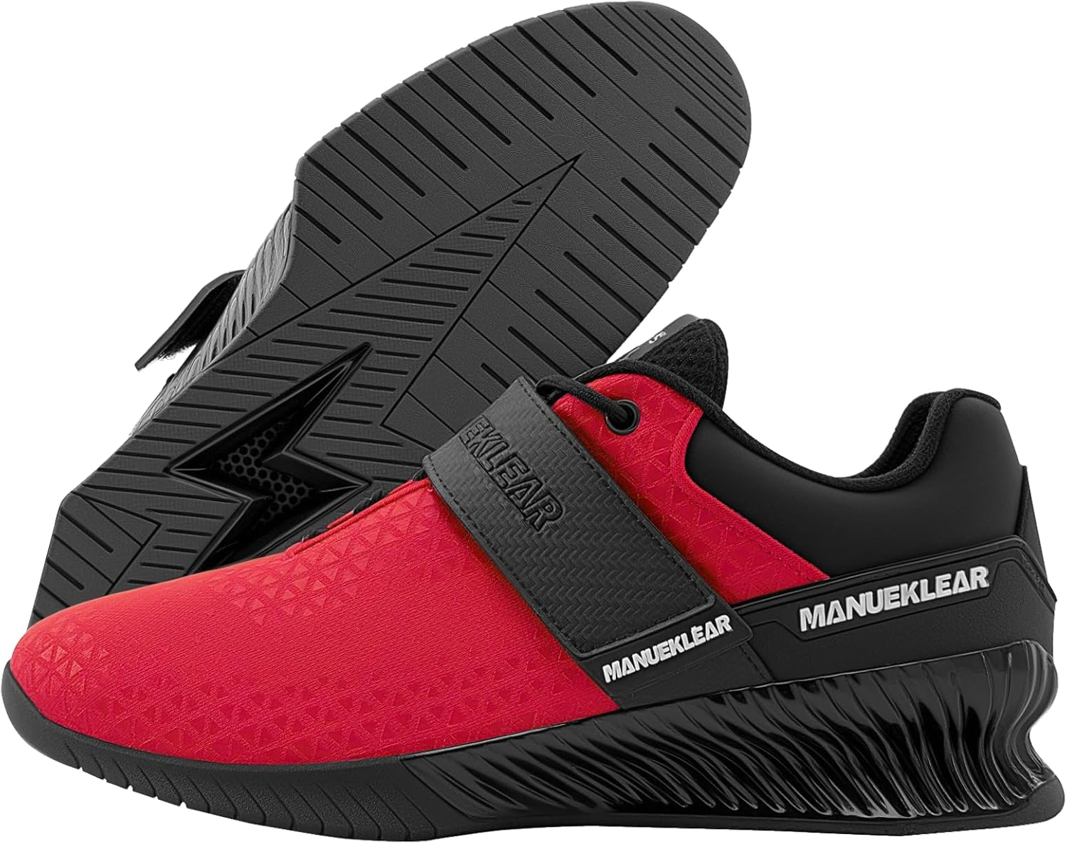 MANUEKLEAR Deadlift Shoes, Strong Anti-Slip Lifting for Men, Professional Training Weightlifting for Men and Women, Squat for Powerlifting with Rubber Non-Slip Sole