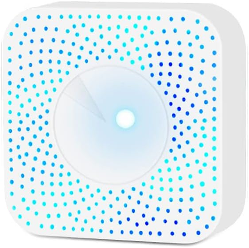 Nurdo Tuya Wifi Intelligent Air Quality Monitor 6-In-1 Air Housekeeper Pm2.5/Formaldehyde/Voc/Co2/Temperature/Humidity Detector Compatible with Alexa Google Home for Home Office