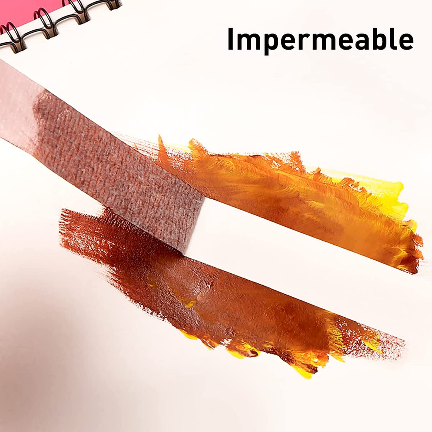 6 Rolls Masking Tape, White Painters Tape, No Residue Artist Tape, High Adhesive Decorative Tape, Craft Tape for Painting, DIY, Arts, Crafts, Labeling or Coding, Wall, Handmade, 24Mm X 20M per Roll image number 3