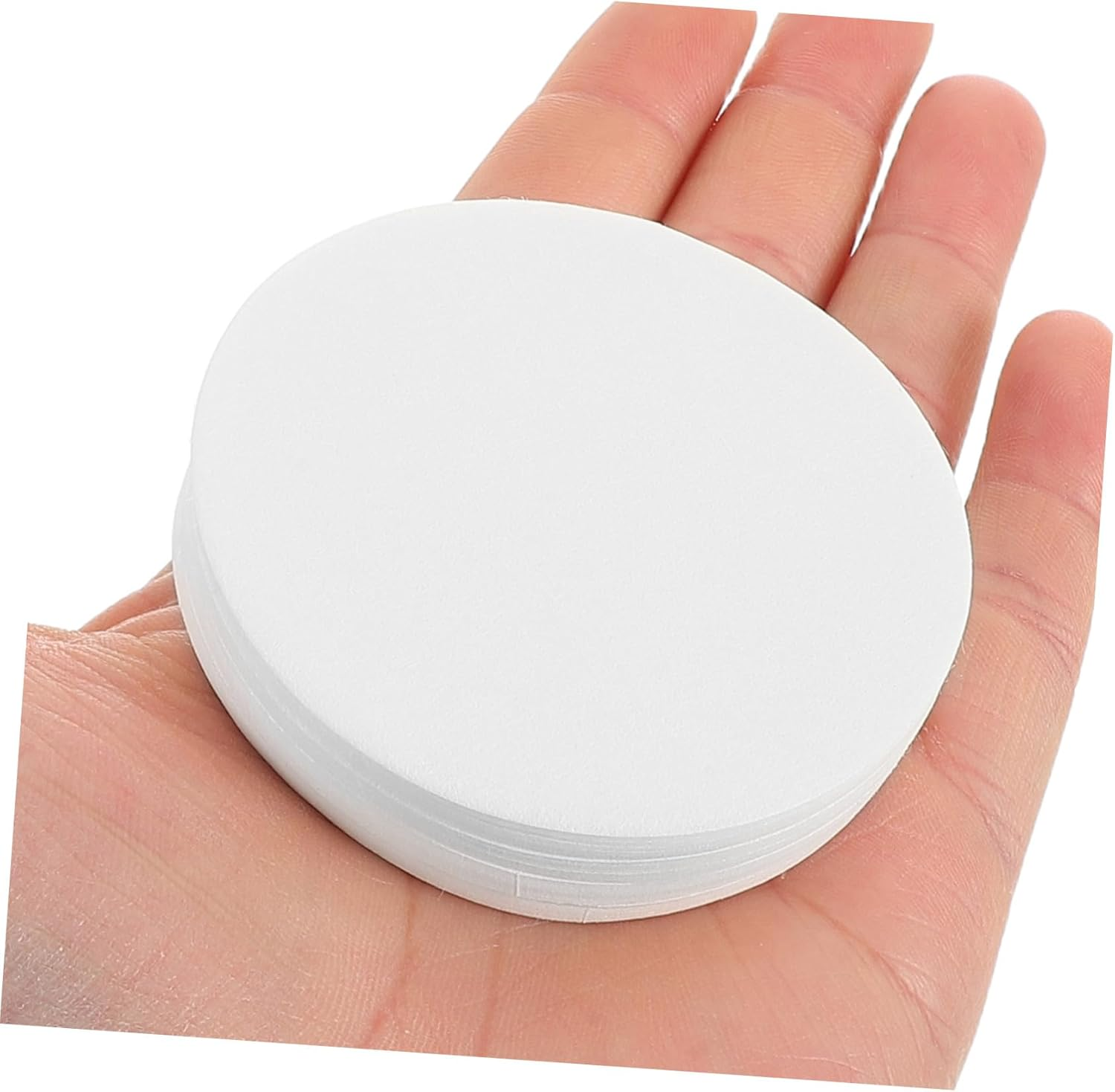 TEHAUX 600Pcs Disposable round Coffee Filter Paper for Percolators and Espresso Makers Compatible with Small Coffee Pots Single-Use Portable Filters for Camping Home Office Travel Party image number 3