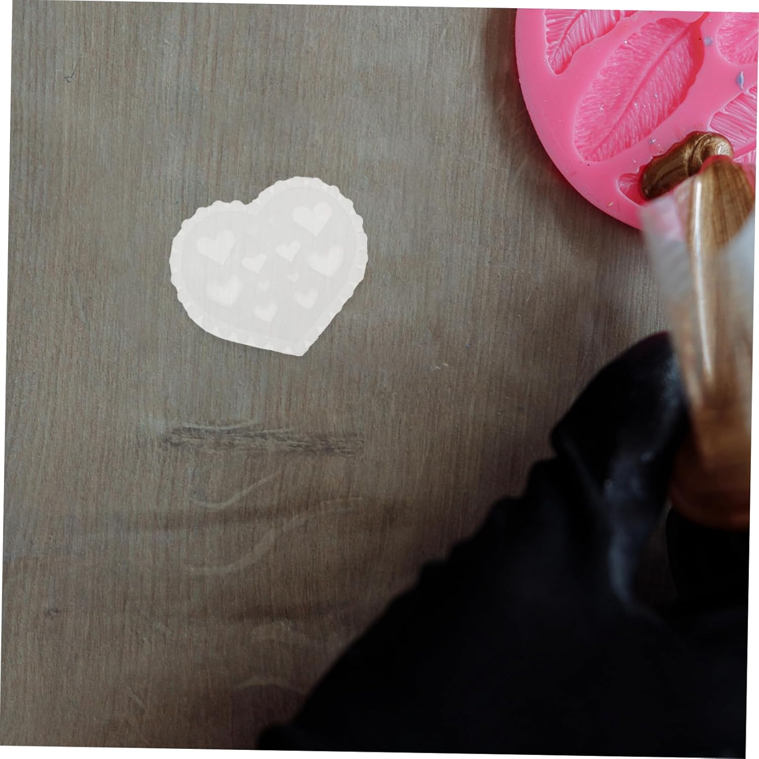 COMPUKAS Unique Design Nail Art Molds Silicone Nail Molds Heart Mould Petals Making Tool image number 5