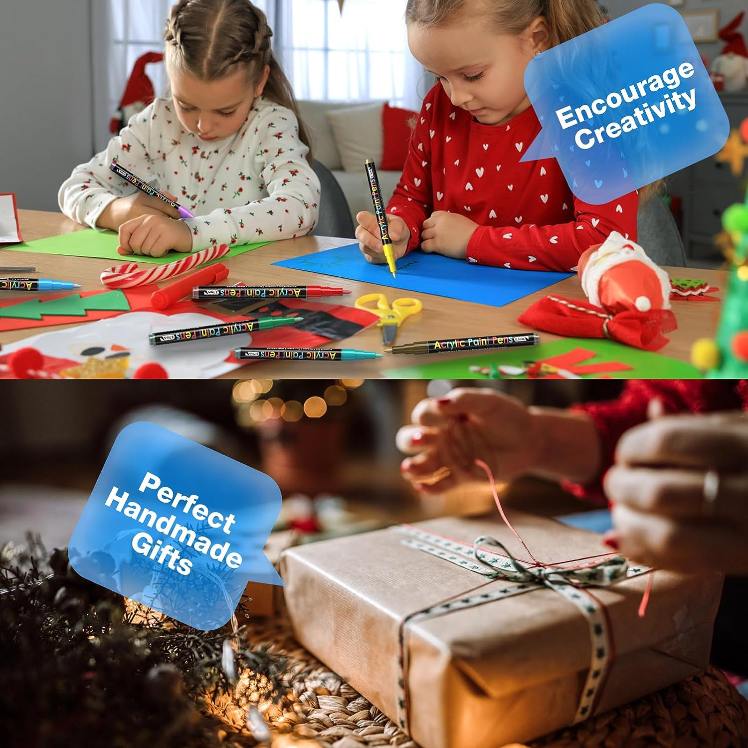 JR.WHITE Acrylic Paint Pens Paint Markers Set of 18: Fine Point for Rock Painting Glass Wood Ceramic Fabric Metal Canvas Easter Eggs Pumpkin Kit, Drawing Art Crafts for Adults Scrapbooking Supplies image number 2