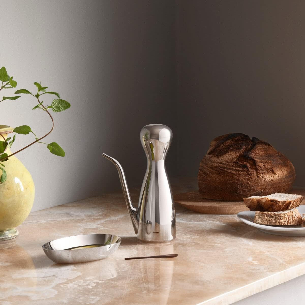 Georg Jensen Alfredo H&auml;berli Oil Can High-Gloss Polished Stainless Steel image number 1