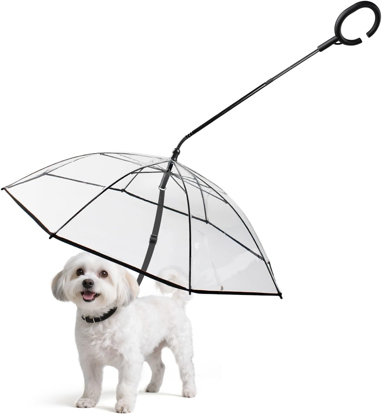 Enjoying Pet Umbrella Leash Rainproof Snowproof Walking Dog Leash Ajustable Straps Umbrella for Small Dogs Umbrella image number 6
