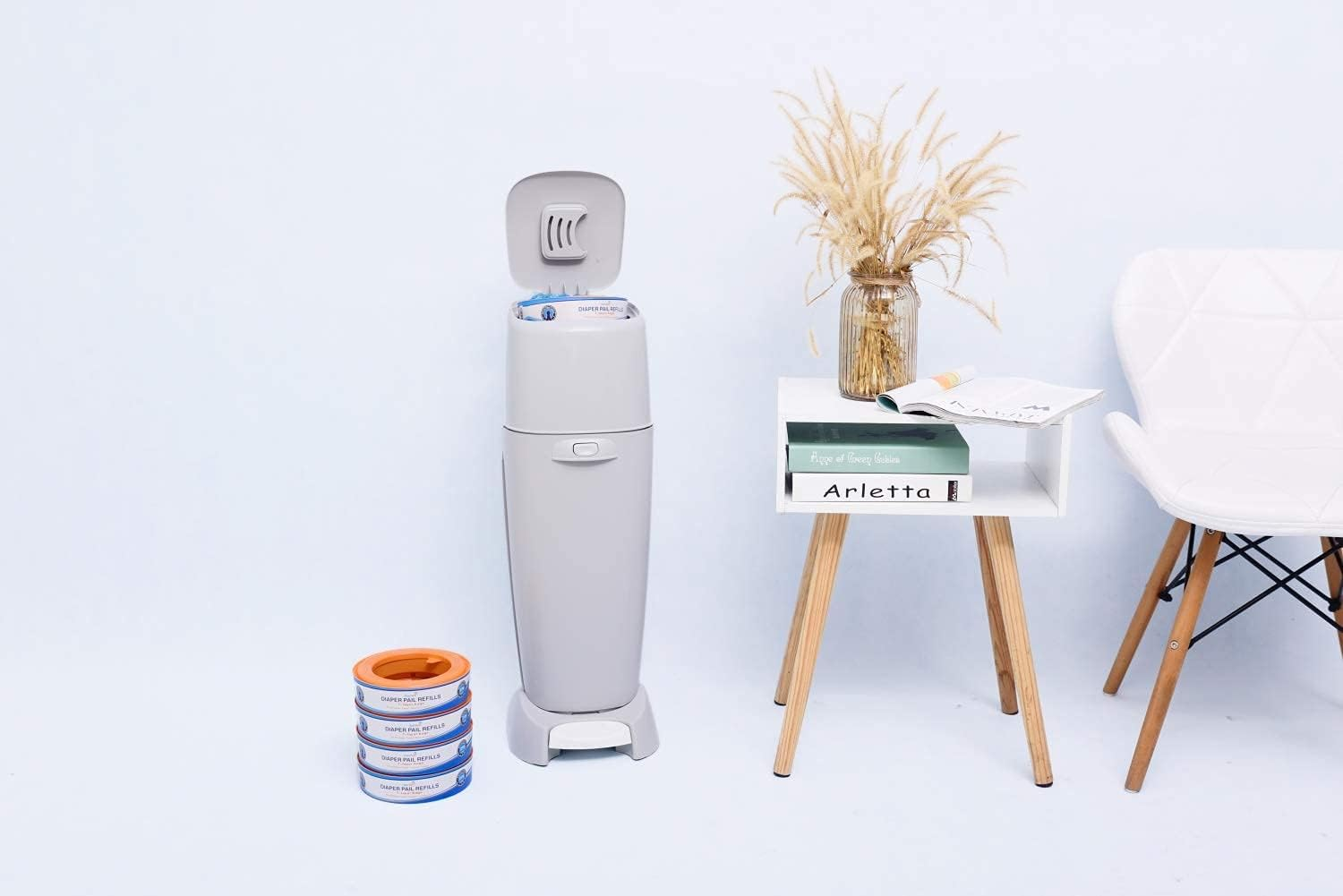 Diaper Pail Refills - Compatible with Diaper Genie Pails - 8-Pack, 2,160 Count image number 4