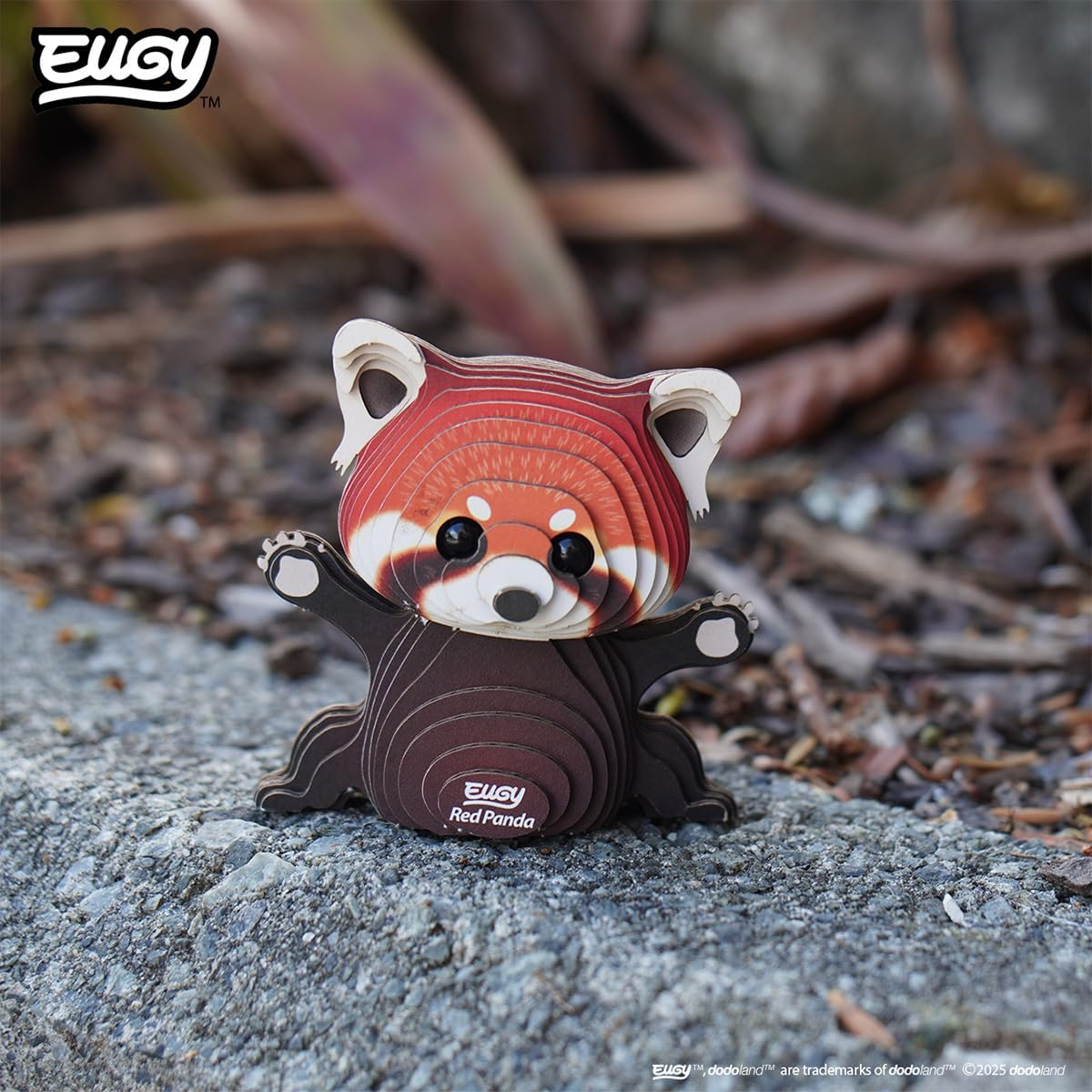 EUGY 126 Red Panda 3D Puzzle - 44 Piece Eco-Friendly Educational Toy Puzzle for Boys, Girls & Kids Ages 6+ image number 2