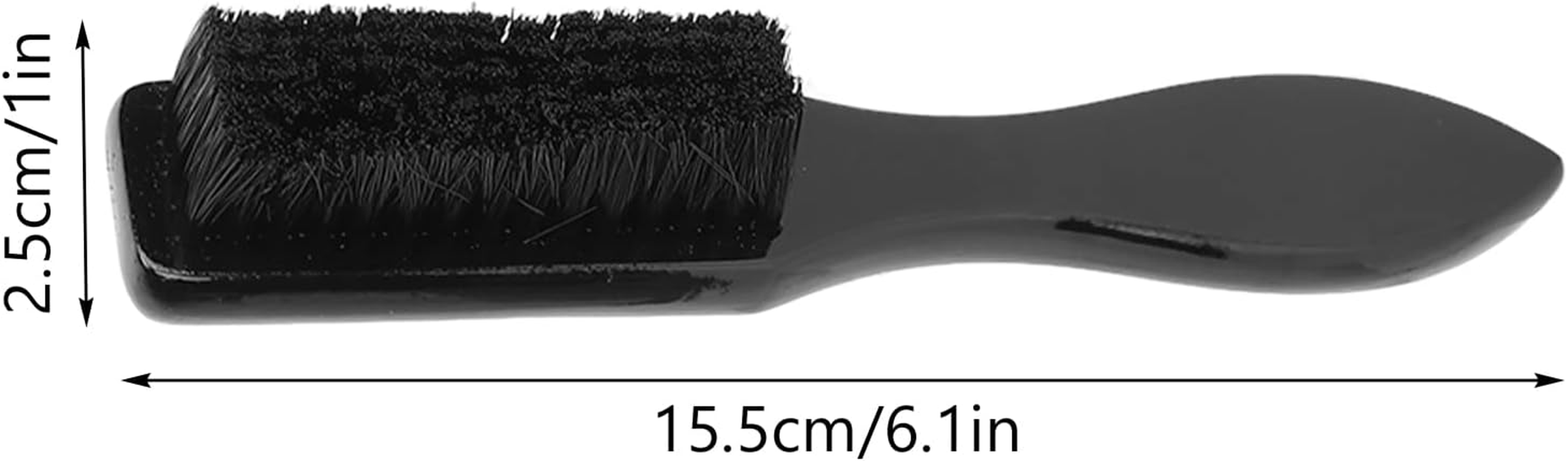 Neck Brush, Wooden Handle Fine Workmanship Skid Resistance Hair Cutting Brush Nylon Hair Brush for Hair Salon image number 3