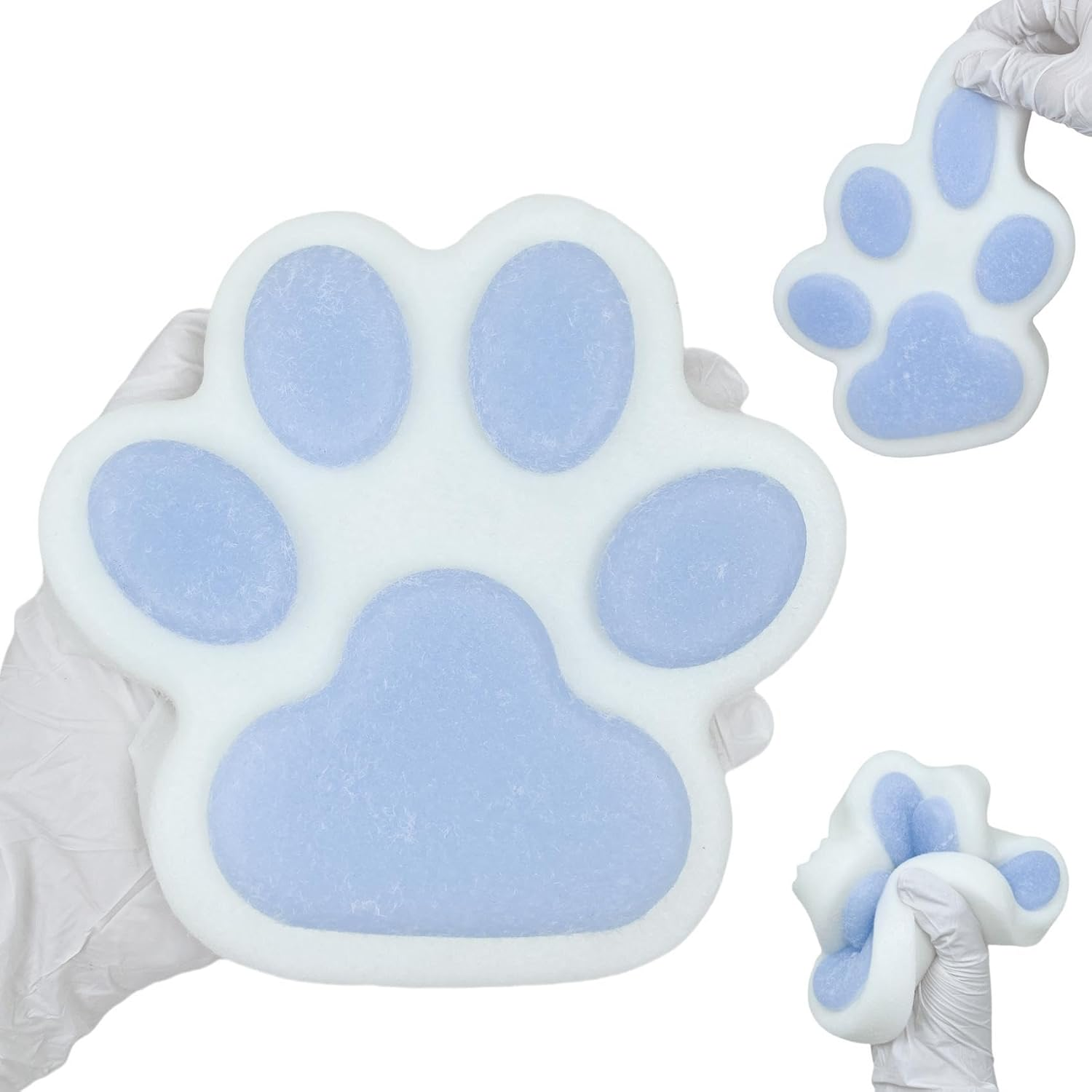 Big Cat Paw Squishy 5.5 Inch Large Size Squishies Squeeze Toys Pinch Family Squishy Cute Soft Silicone Giant Cats Paw Tangcii Fidget Stress Relief Sensory Toys Gifts for Adults Women image number 5