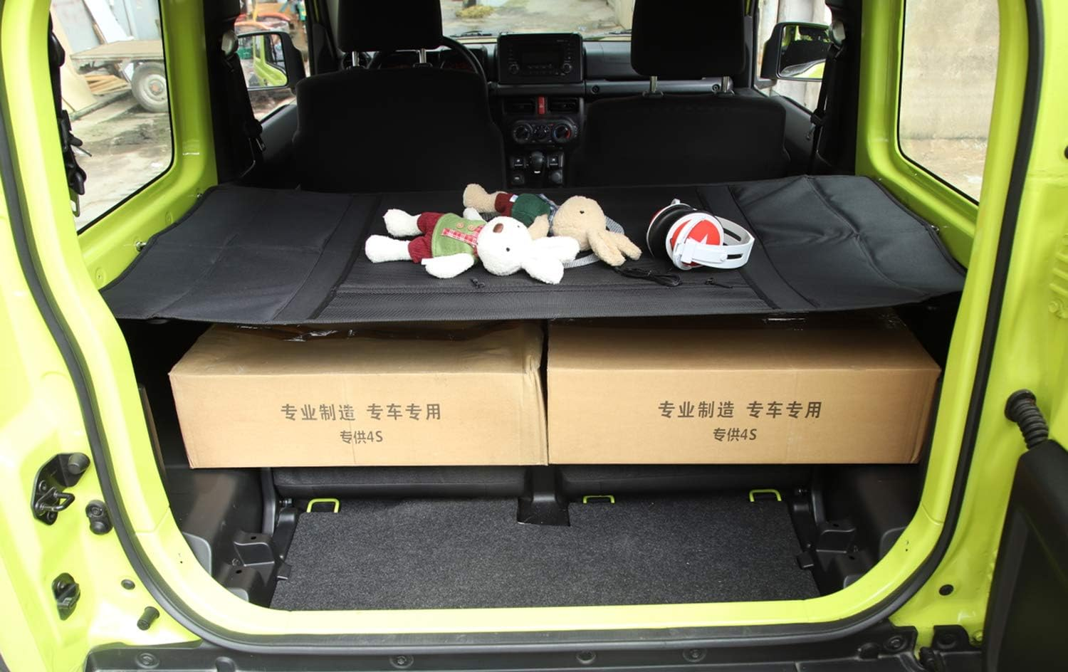 Car Trunk Organizer for Suzuki Jimny JB64 JB74 2019 2020 2021 2022 2023 2024 Rear Trunk Storage Curtain Cover with 6 Screws Large Storage Bag (Five Star) image number 3