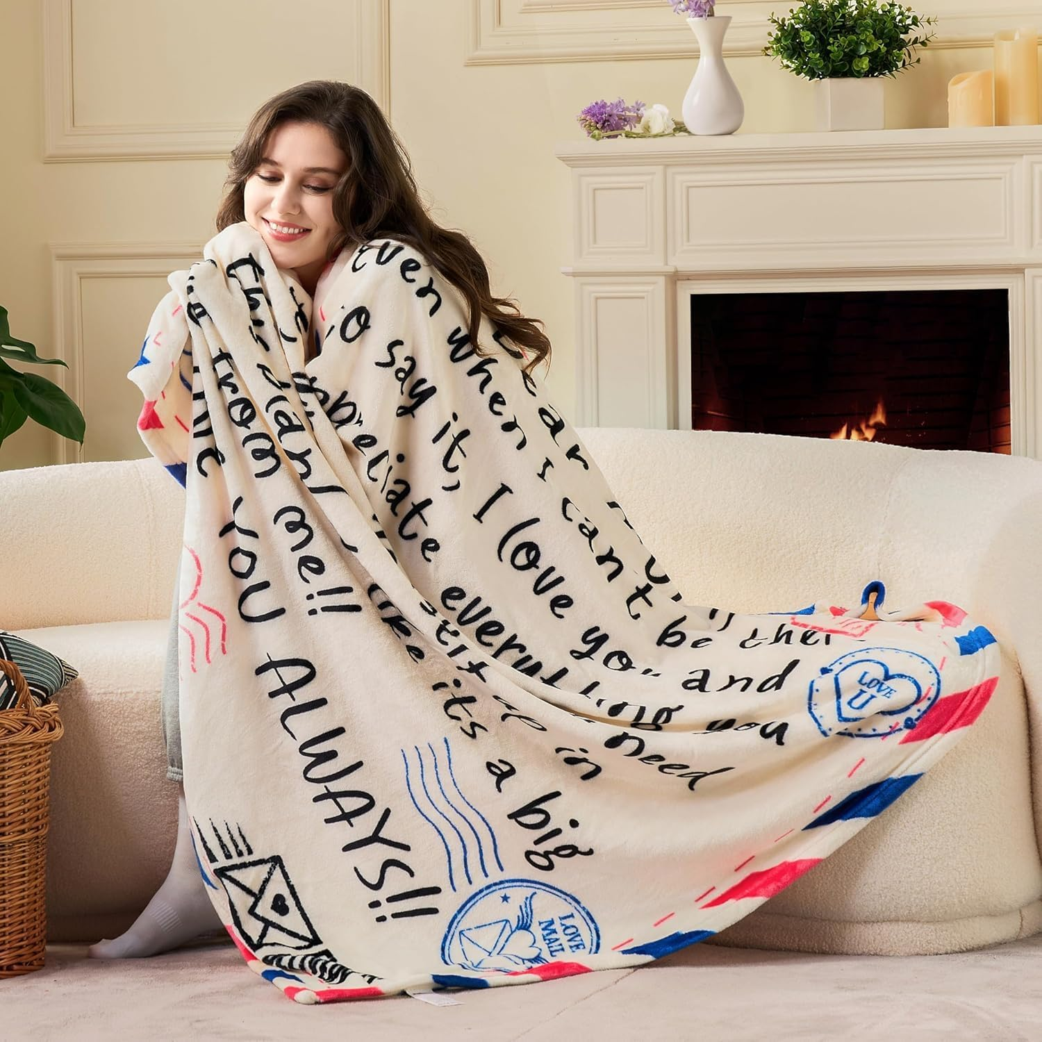 AUMA Gifts for Mom Birthday Mother'S Day - to My Mom Blanket Gift from Daughter Son - Soft Flannel Throw Blanket Presents for Mother Christmas 50" X 60" image number 6