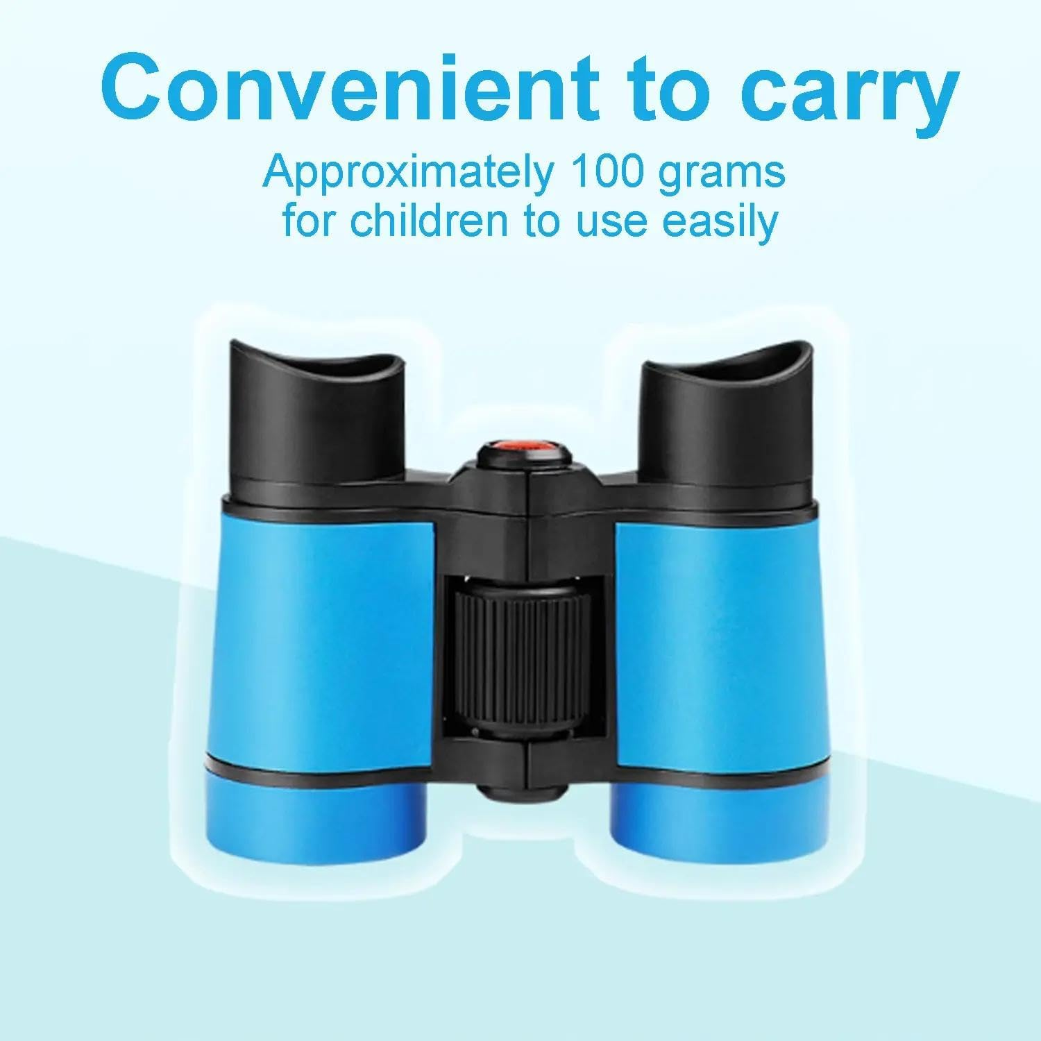 Kids Binoculars for Bird Watching, 4X30 Lightweight Adjustable Binocular for Children, Child Binoculars with Neck Strap, Shockproof Rubber Eyepieces - Boys & Girls (Pink) - Black image number 4