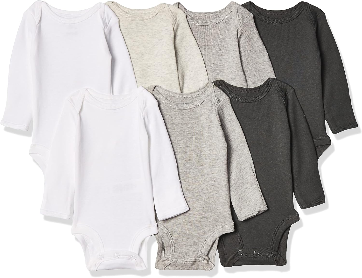 Carter'S Unisex-Baby 126H377 7-Pack Long-Sleeve Bodysuits Long Sleeve Bodysuit - Multi image number 3