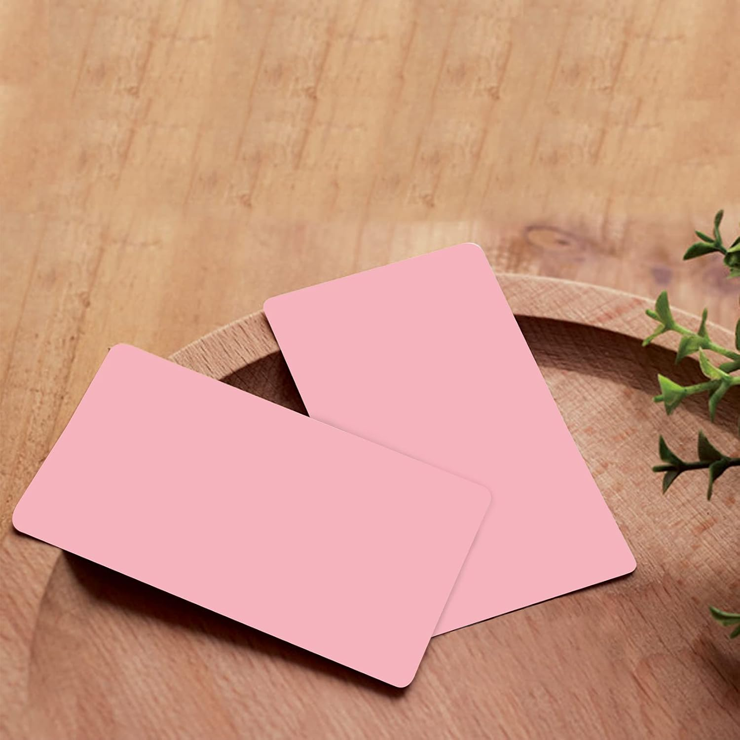VANRA 300PCS Small Blank Index Cards 3.5X2 Inches Note Cards Study Flash Cards, Word Message Gift DIY Cards Kraft Paper Tags (Assorted Colors Light, 300/Pack) - Assorted Colors Light image number 6