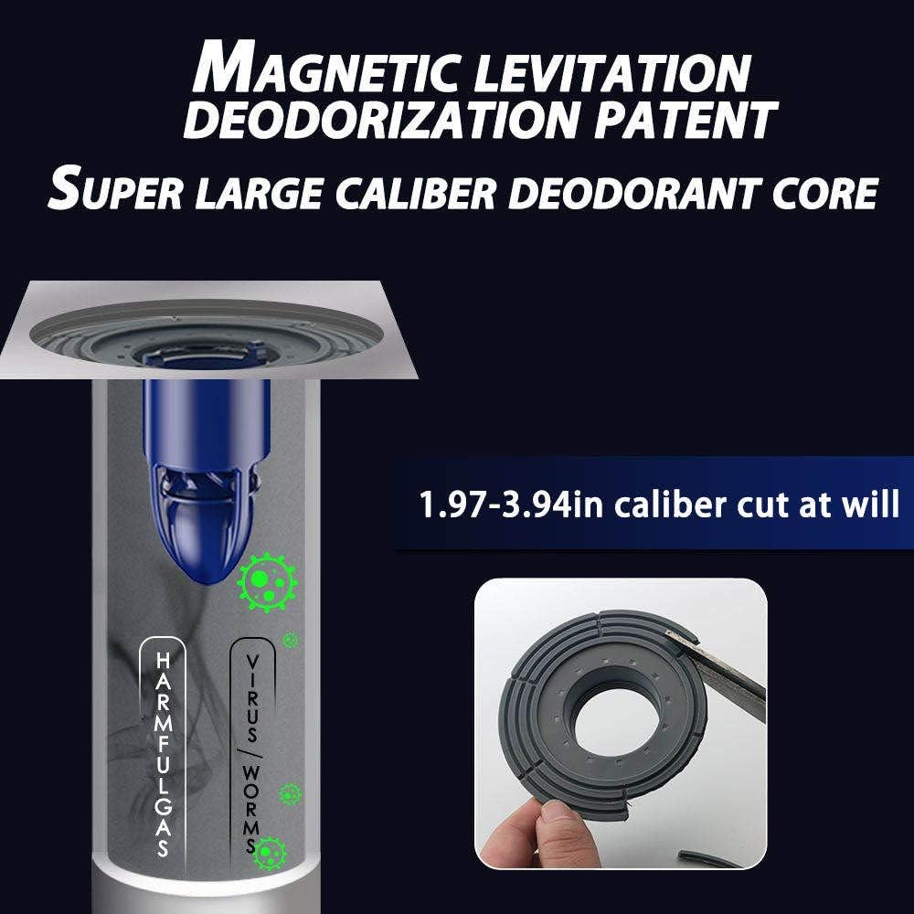 Shower Floor Drain Backflow Preventer One Way Drain Valve Sewer Core Magnetic Drainage Insert Drain Plug Oversized(2-3.9In Hole) (Suitable for Tube Depth 2.56-4.13In) (Caliber 2-3.9In,Depth 3.15In) image number 6