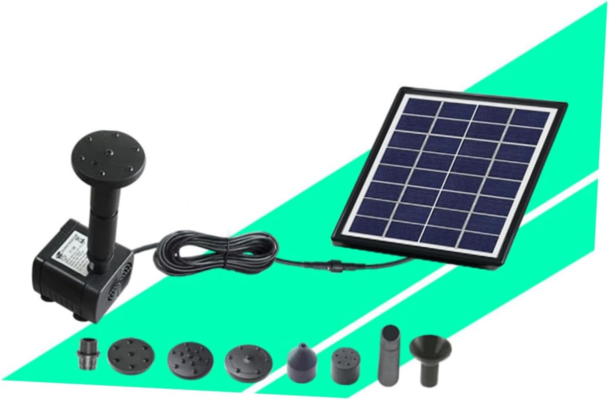 Totority Solar Powered Floating Water Fountain Pump for Garden Outdoor Landscape Miniature Fish Tank Aerobic Circulation No Battery Required Black image number 6