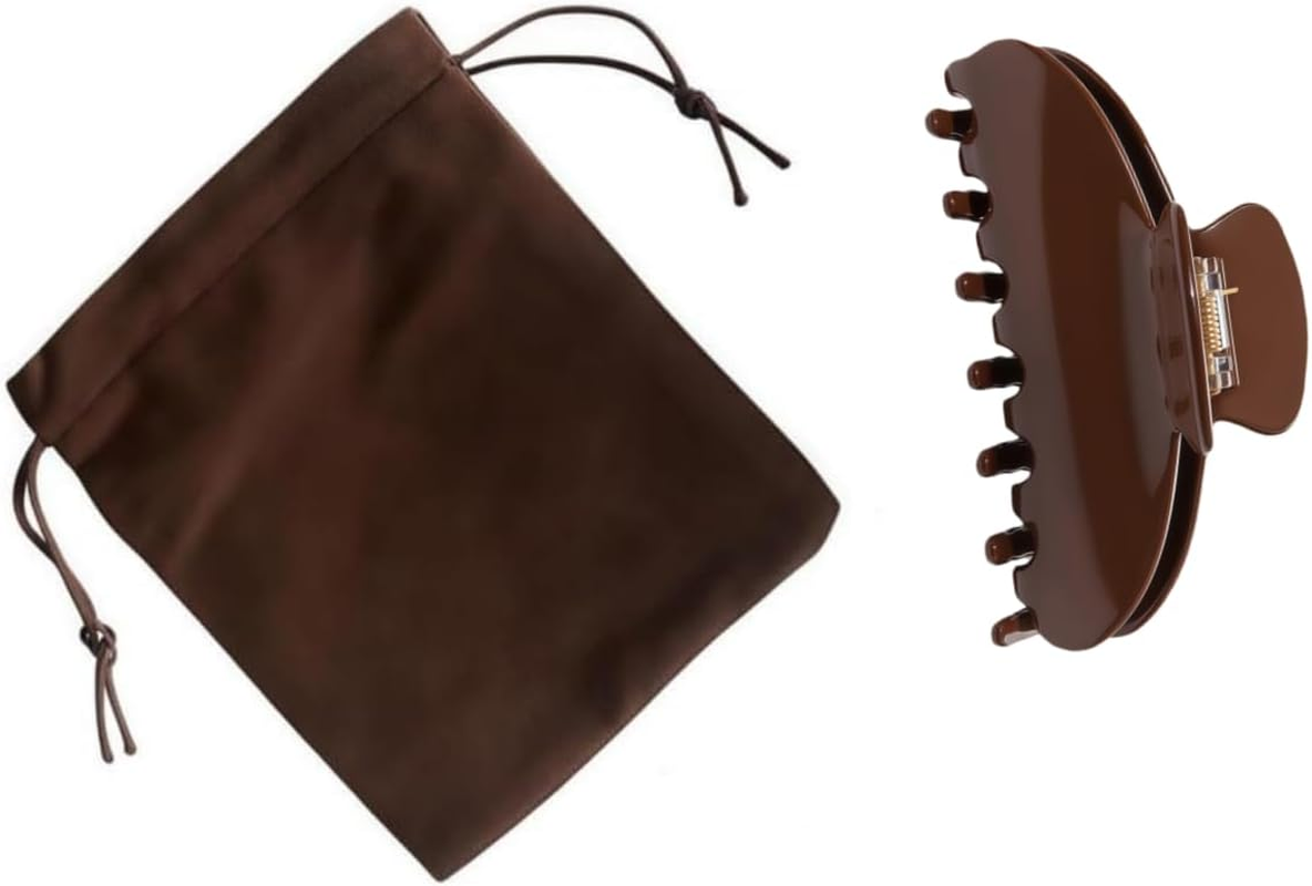 The Oideguiing Durable Acetate Hair Clips - 4-Inch Coffee Claw Clips for Fine and Thick Hair (Coffee) - Baby Blue image number 2