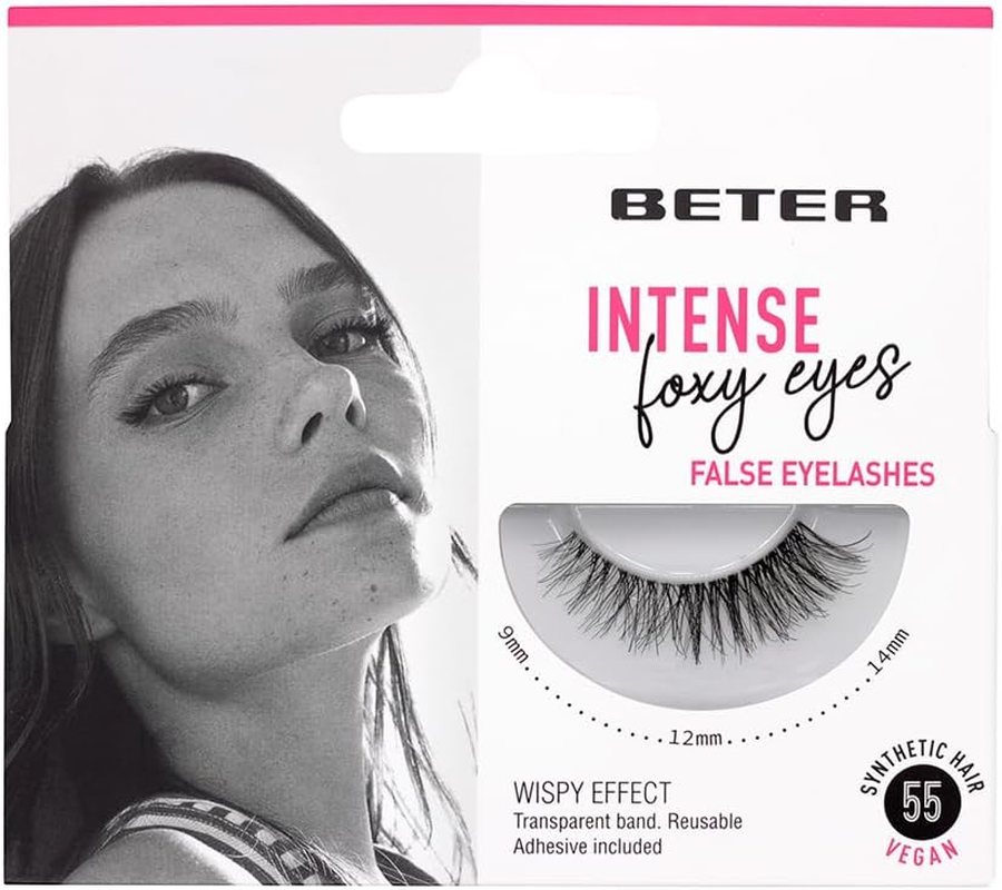 Beter #60 Personal Touch Vegan Reusable Eyelashes with Glue and Clear Tape for a Natural Finish