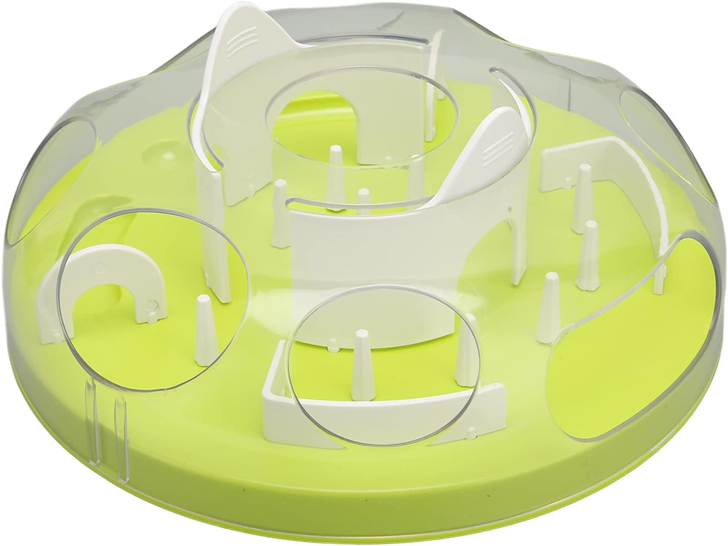 Slow Feeder Bowl for Cats and Small Dogs,Slow Feeder Bowl for Cats,Cat Slow Feeder Bowl Detachable Adjustable Prevent Sliding Cat Puzzle Slow Feeding Slow Eating image number 1