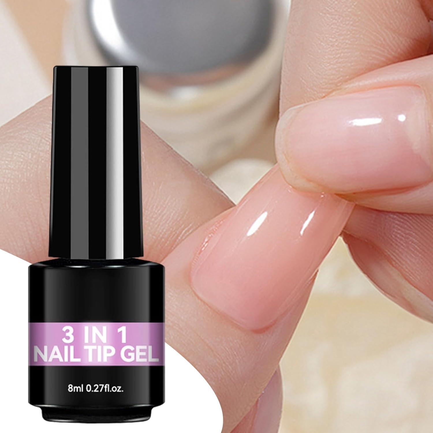 UV Nail Glue | 8Ml Odorless Fast Drying Adhesive,Extension Gel - for Beginners Professionals Home Salon Manicure Grooming Wedding Party image number 1