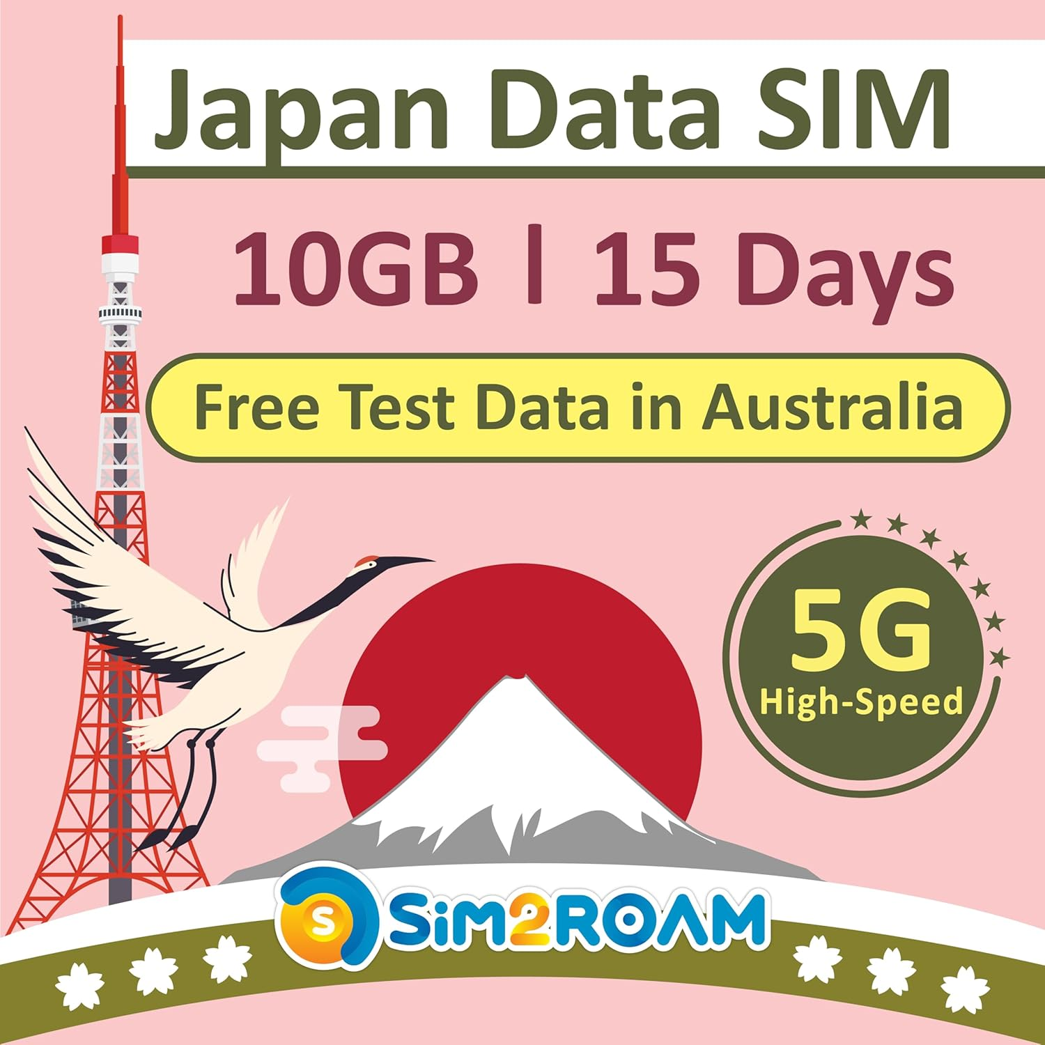 Japan Data ONLY SIM Card 15 Days | 10GB of 5G/4G LTE Internet Data | Free Test Data 100Mb/1Day in Australia | Travel SIM Card | Prepaid SIM Card | NO Phone Number image number 1