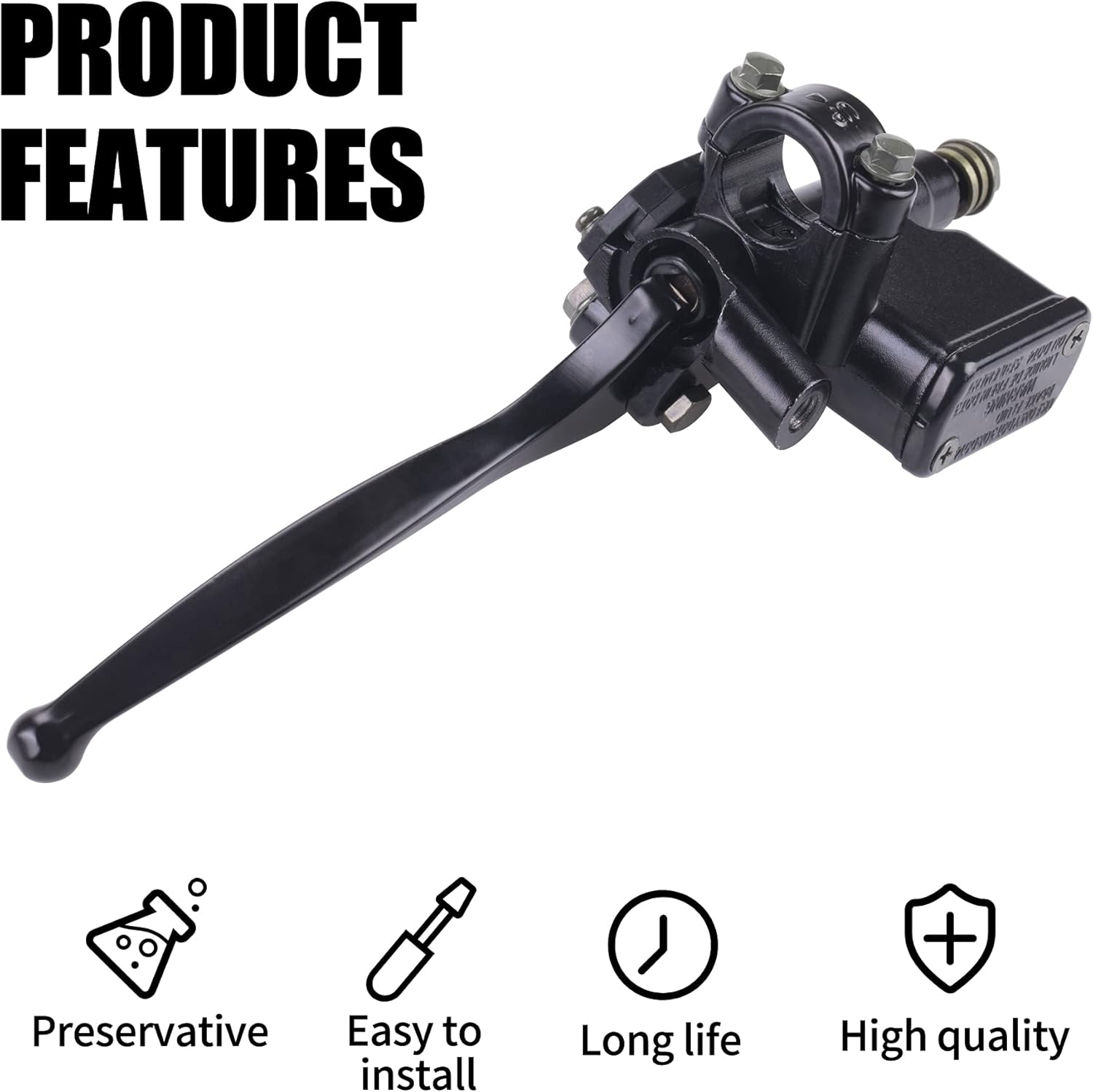 CNCMOTOK Front Brake Master Cylinder Lever Pump (Right Side) with 8Mm Mirror Hole for GY6 50Cc 125Cc 150Cc 250Cc Scooter Moped ATV Dirt Pit Bike&hellip; image number 1