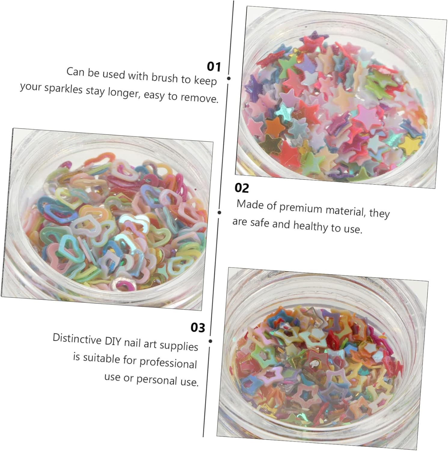 LALAFINA Makeup Sequins Glitter Eye Shadow Glitters for Face Body Decoration DIY Supplies