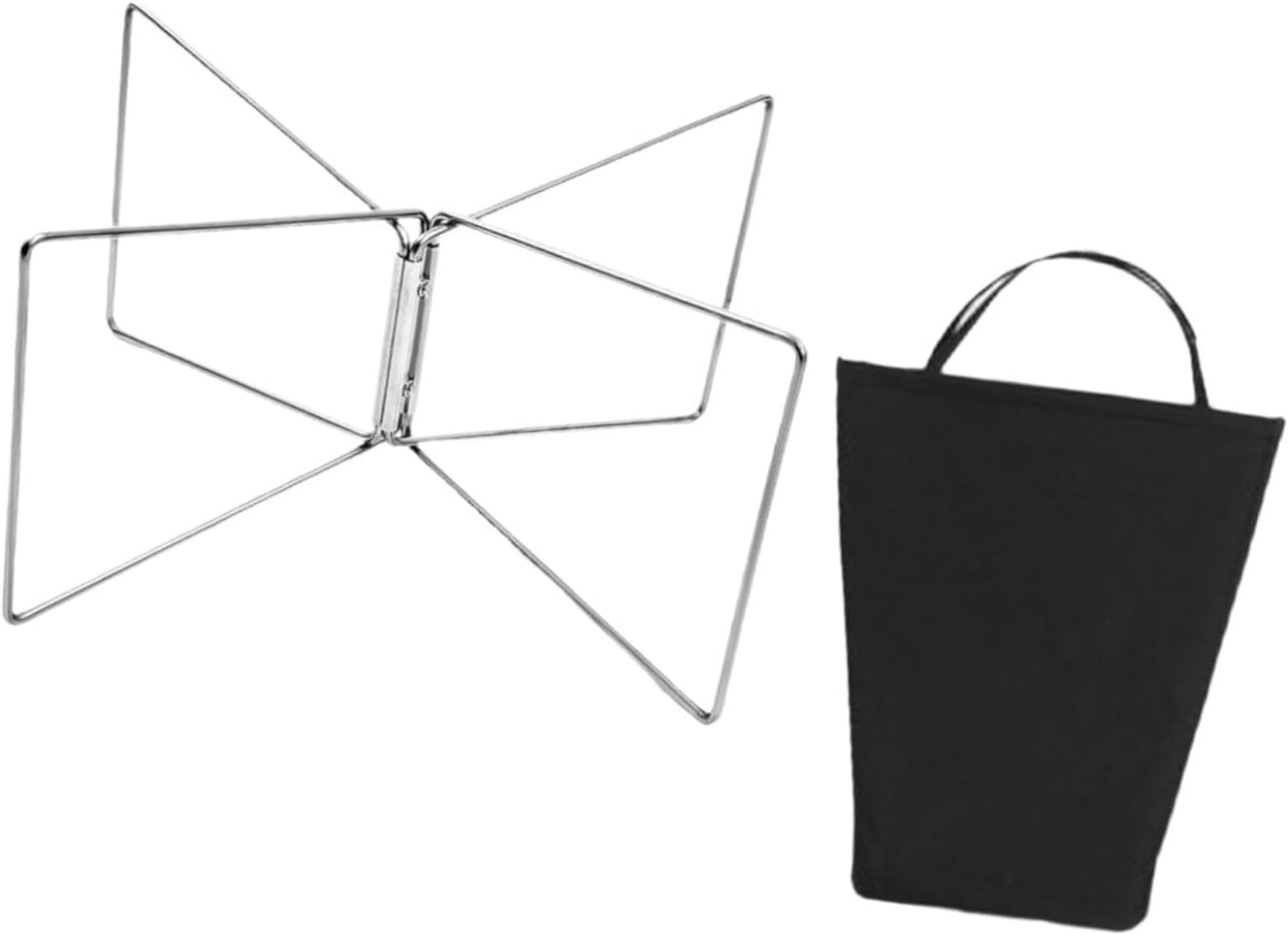 Eigell Folded Cooler Stand Suitcase Rack Sturdy Strong Load Bearing Metal Stainless Steel Ice Box Holder for Travel Cooking Hiking