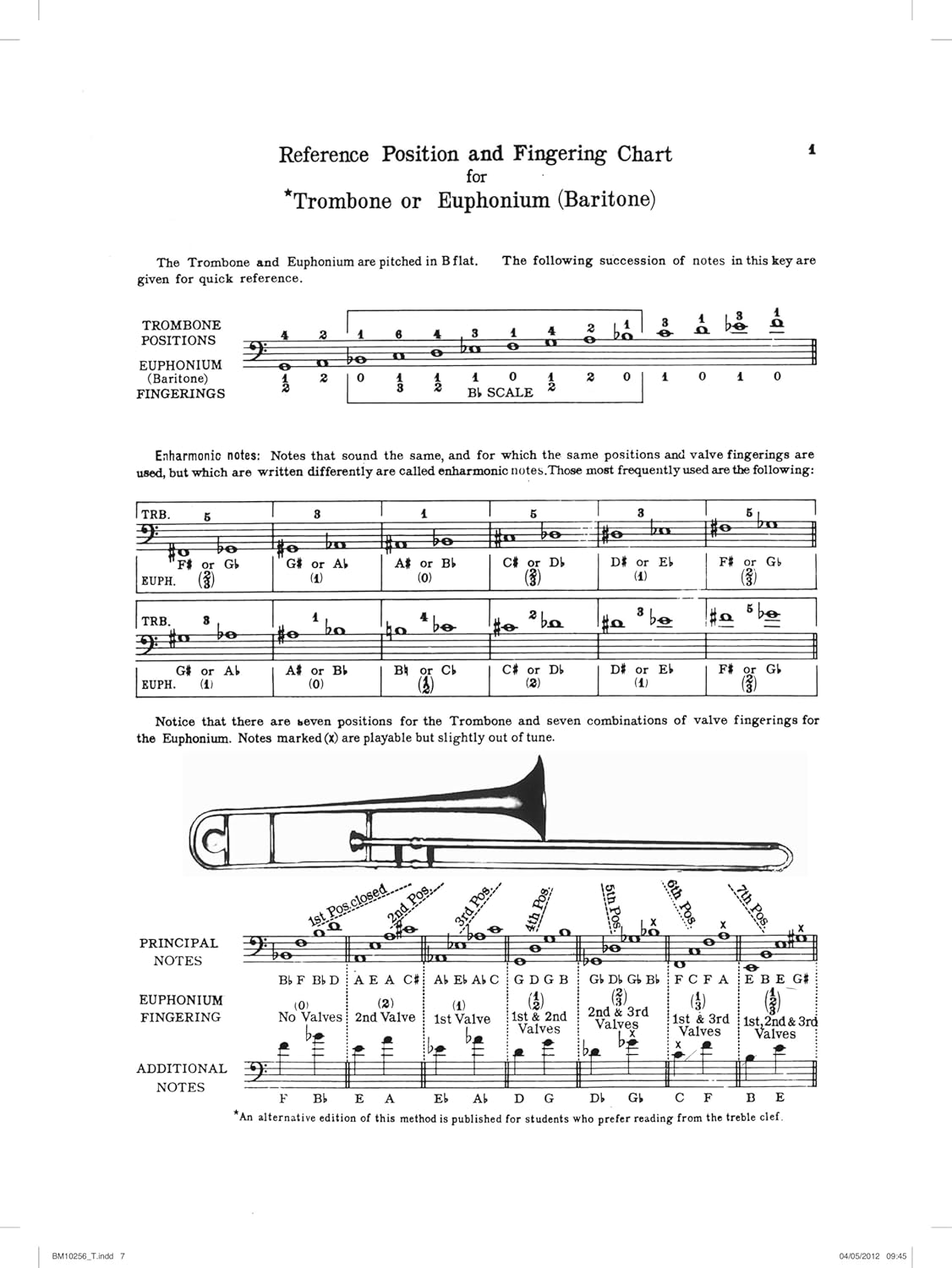 A Tune a Day for Trombone or Euphonium Bass Clef Book One image number 2
