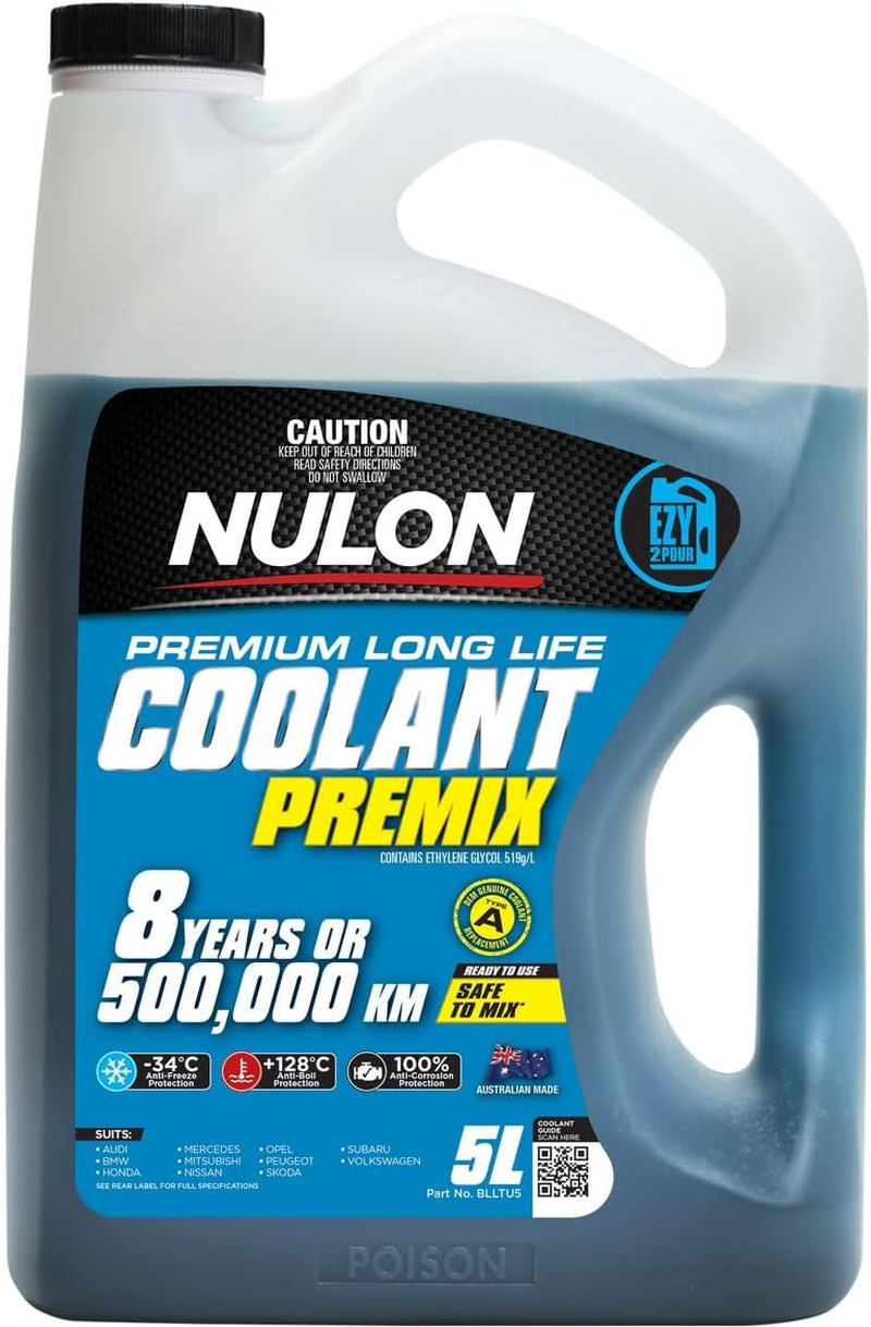 Nulon Blue Premium Long Life Coolant Premix 5L BLLTU