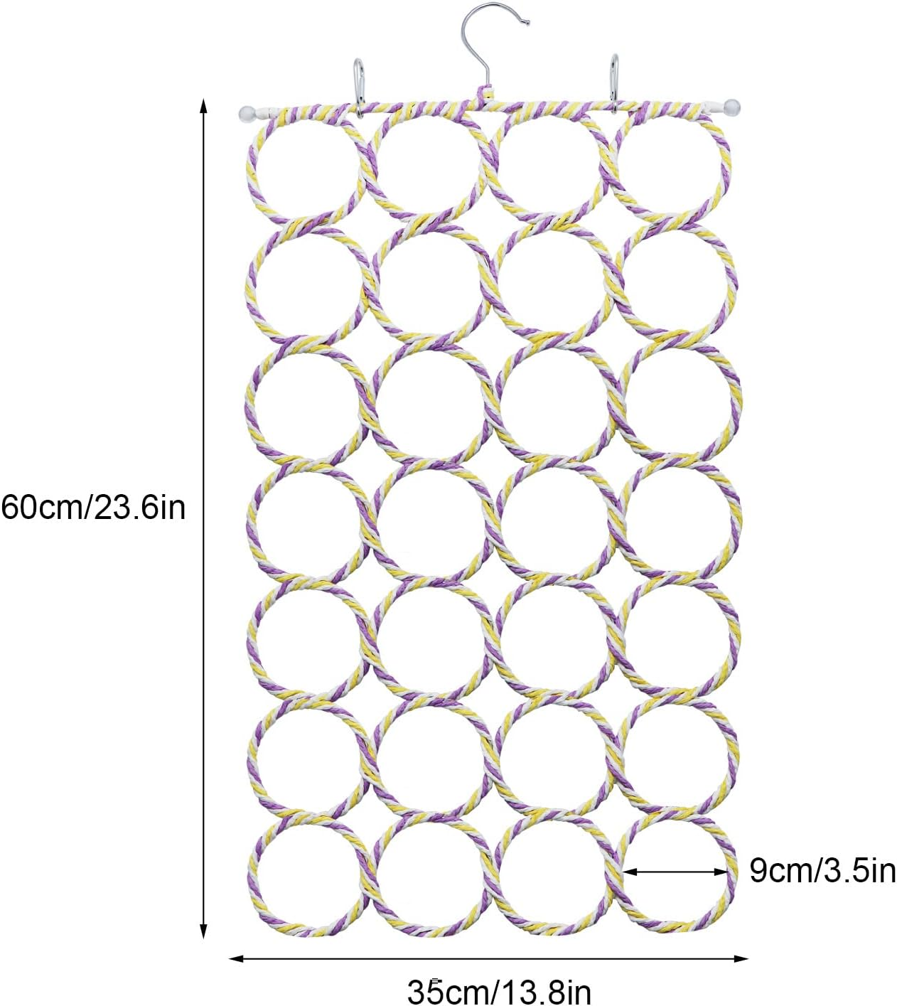 Bird Rope Climbing Net Parrot Swing Hanging Toy for Parakeet Cockatiel Cockatoo Conure African Grey Macaw (Random Color) image number 4