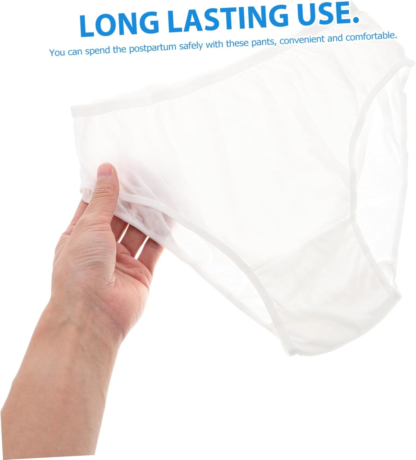 Totority 4Pcs Maternity Cotton Underwear Disposable for Pregnant Women Breathable Cotton Underpants for Postpartum Recovery image number 3