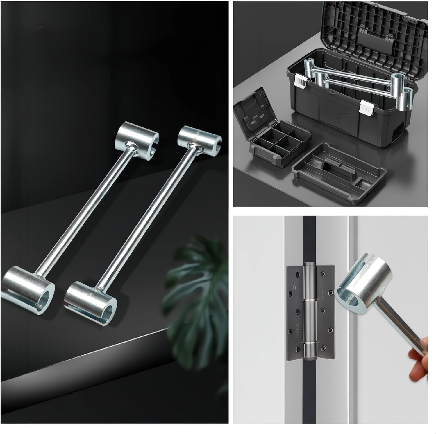 2 Pcs Hinge Gap Adjustment Tool-Door Hinge Door Hinge Adjustment Tool,Double Head Hinge, Pivot Adjustment Spanner (14Mm-19Mm, 23Mm-25Mm)